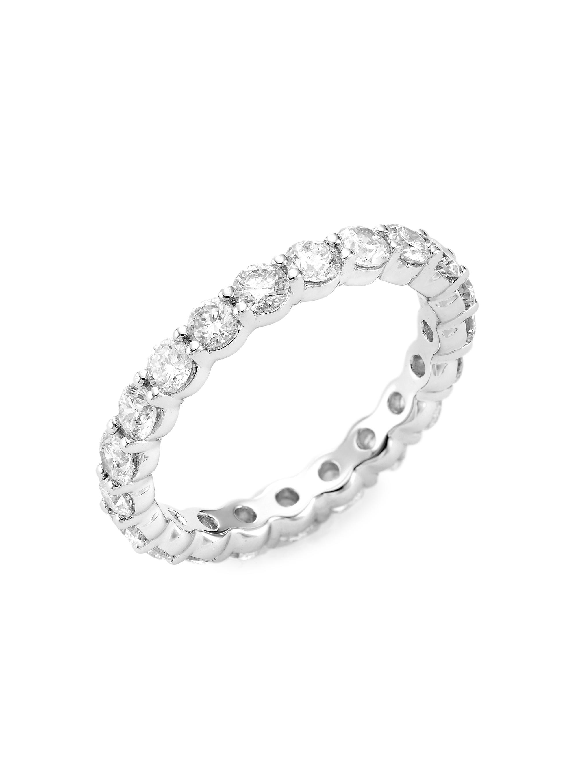 Saks Fifth Avenue Collection Women's 14K White Gold & 2.00 TCW Diamond Eternity Band