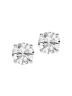 14K White Gold & 0.5 TCW Diamond Round Stud Earrings