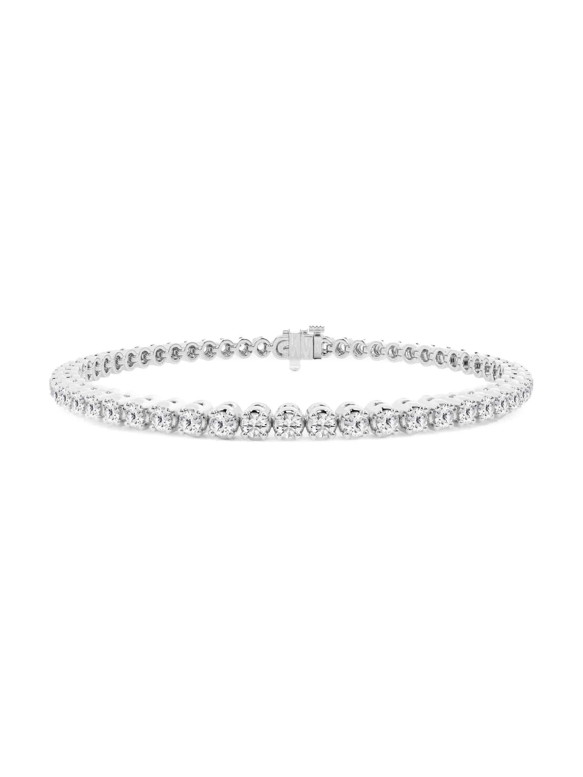 Saks Fifth Avenue Collection Women's 14K White Gold & Diamond Prong-Set Tennis Bracelet/1.00-12.00 TCW - 3 Tcw
