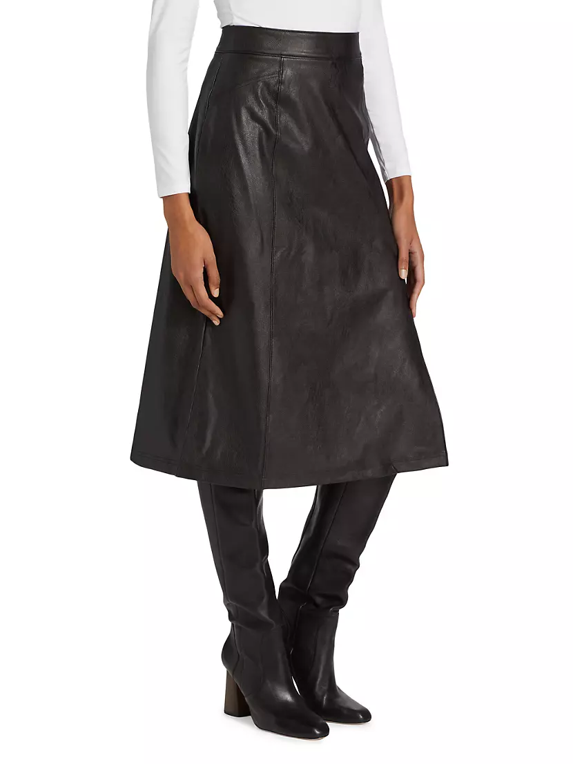 spanx faux leather midi skirt on sale in a S Follow my shop @host