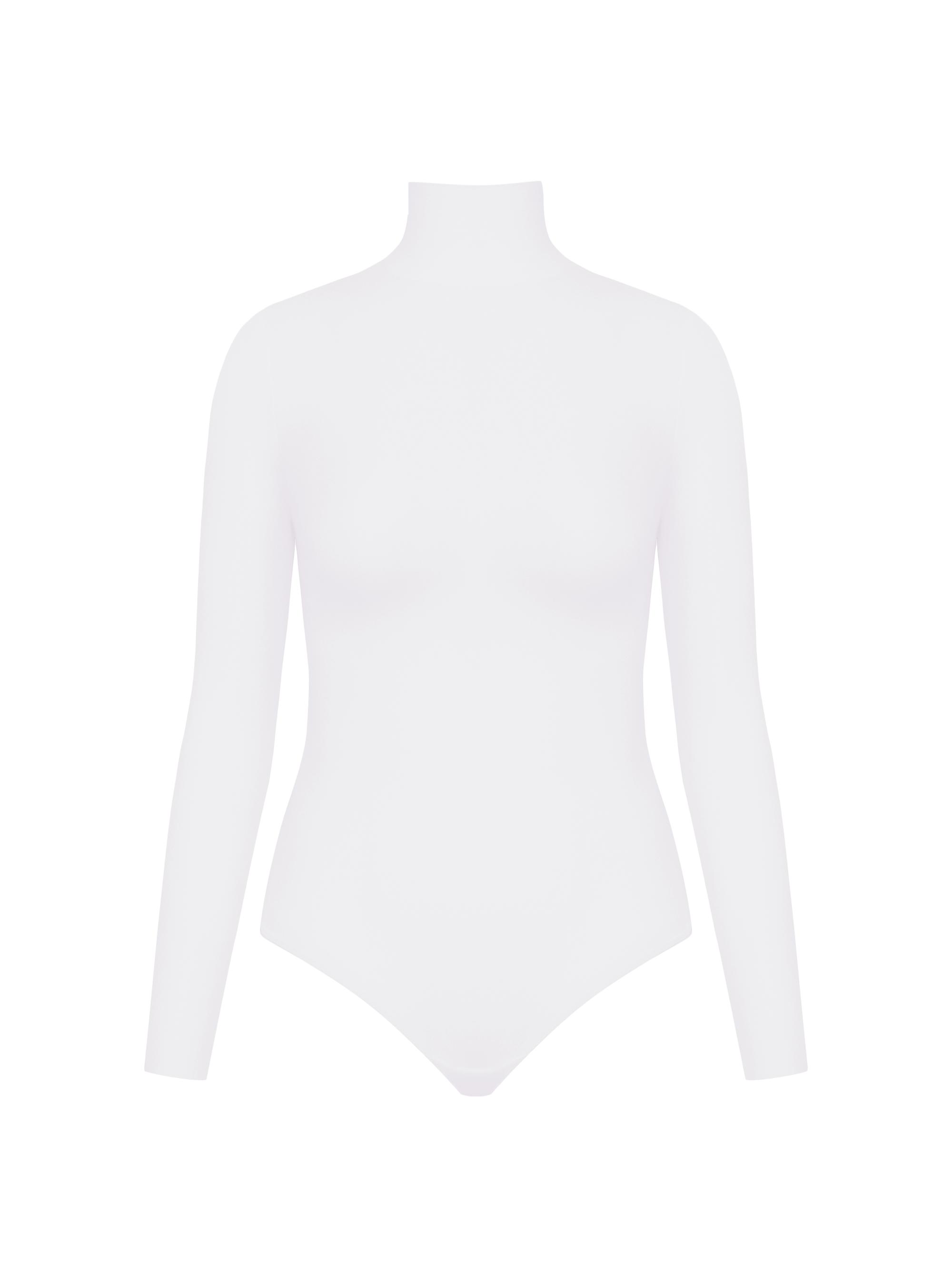 Spanx Women's Long Sleeve Turtleneck Bodysuit - White - Women's Clothing