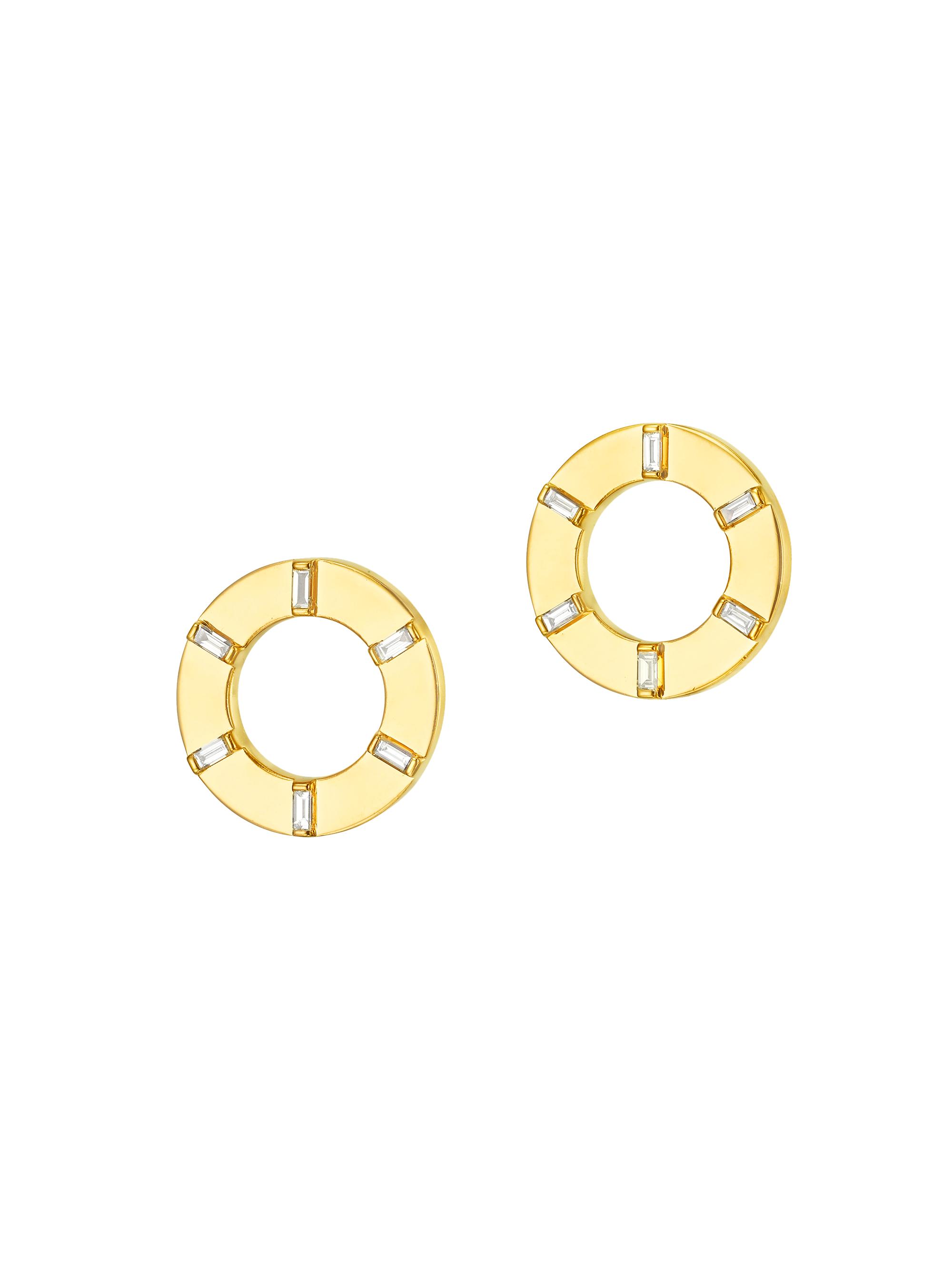 Cadar Women's Light 18K Gold & Diamond Prime Stud Earrings - Gold