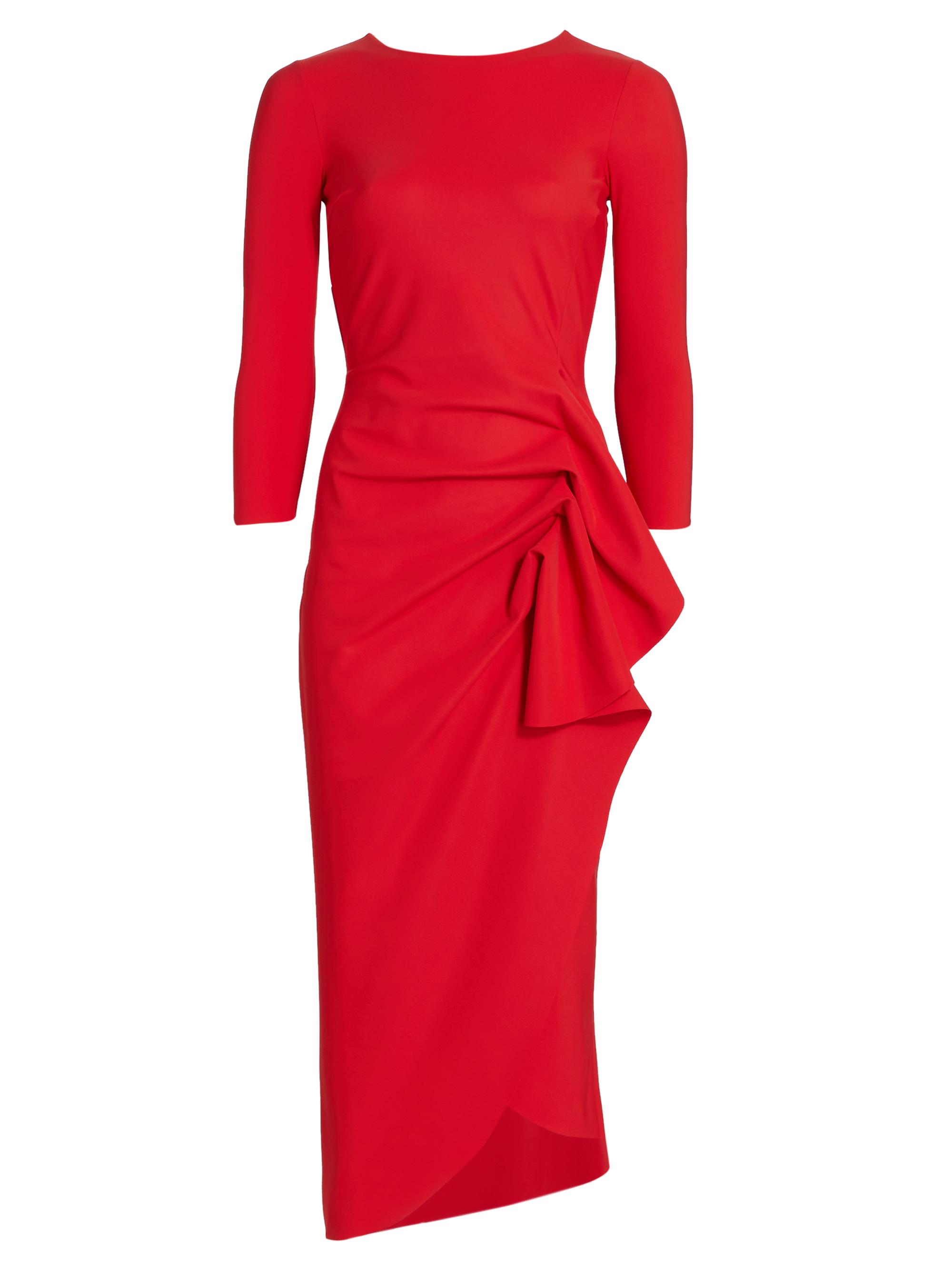 Women's Red Designer Midi Dresses | Saks Fifth Avenue