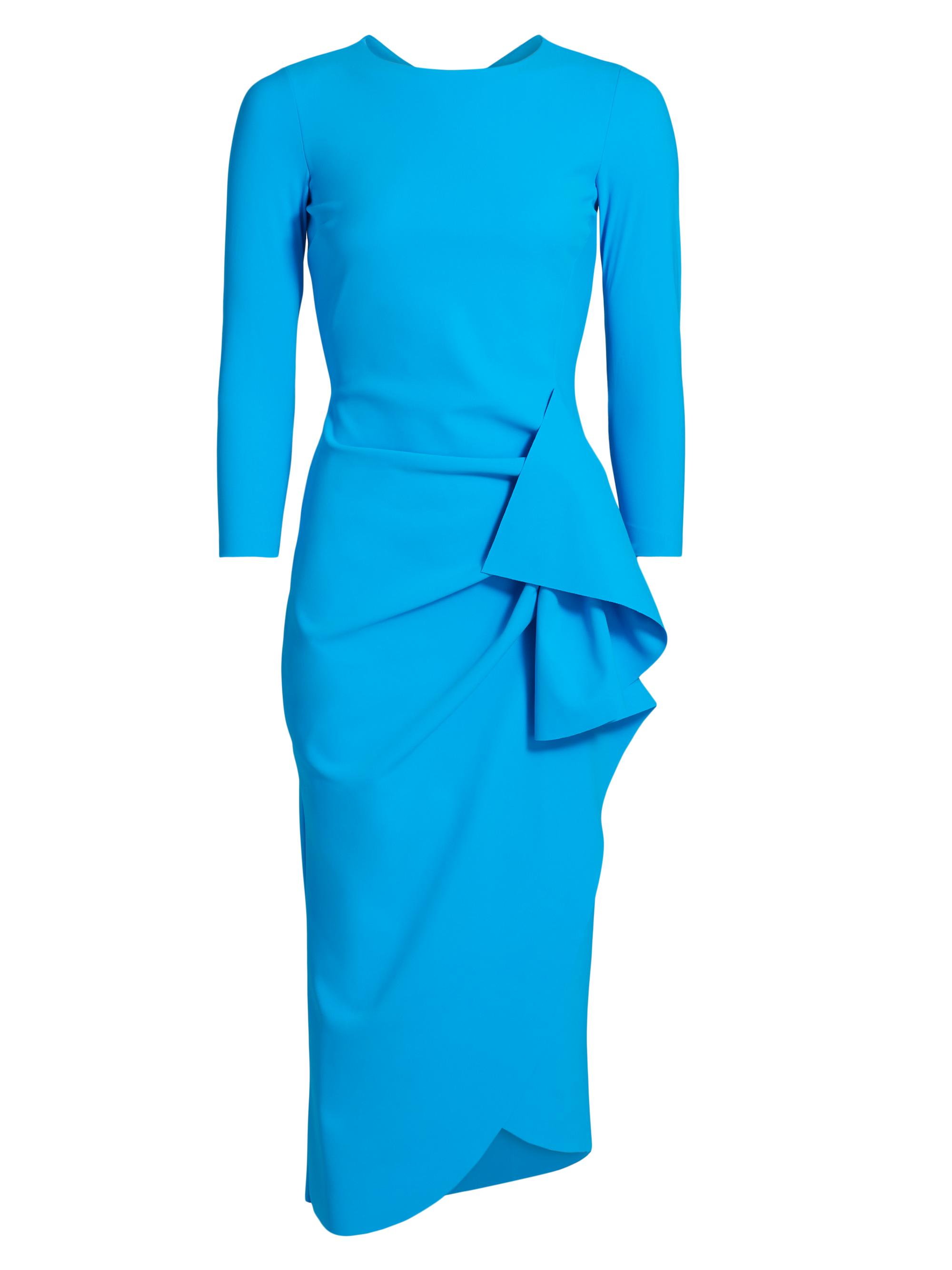 Chiara Boni La Petite Robe Gathered Side Midi-Dress Saks Fifth