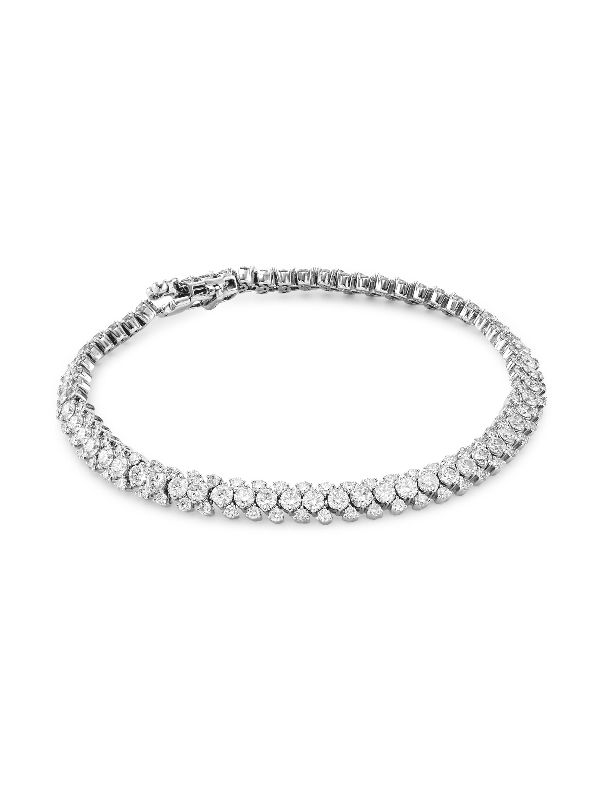 Saks Fifth Avenue Collection Women's 14K White Gold & .5 TCW Diamond Bracelet