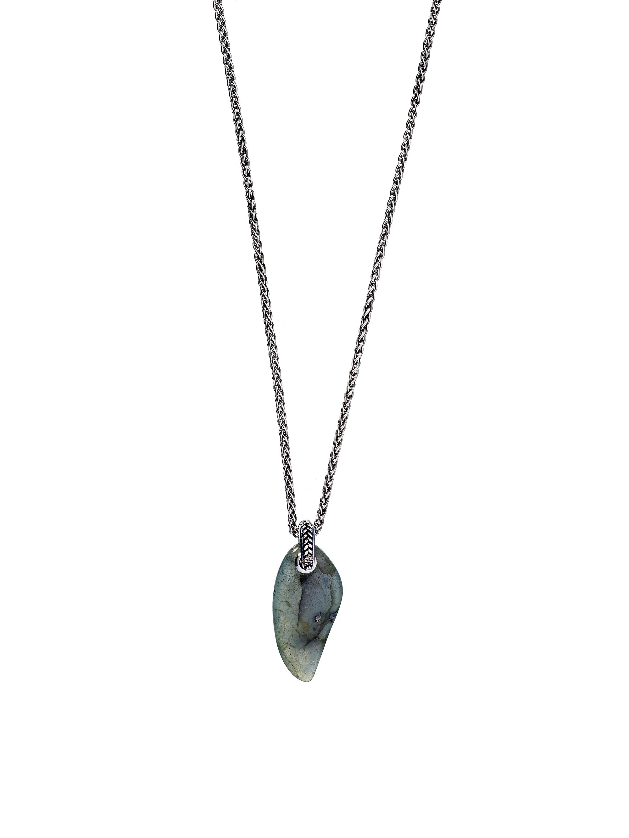 Jan Leslie Men's Labradorite & Sterling Silver Pendant Necklace