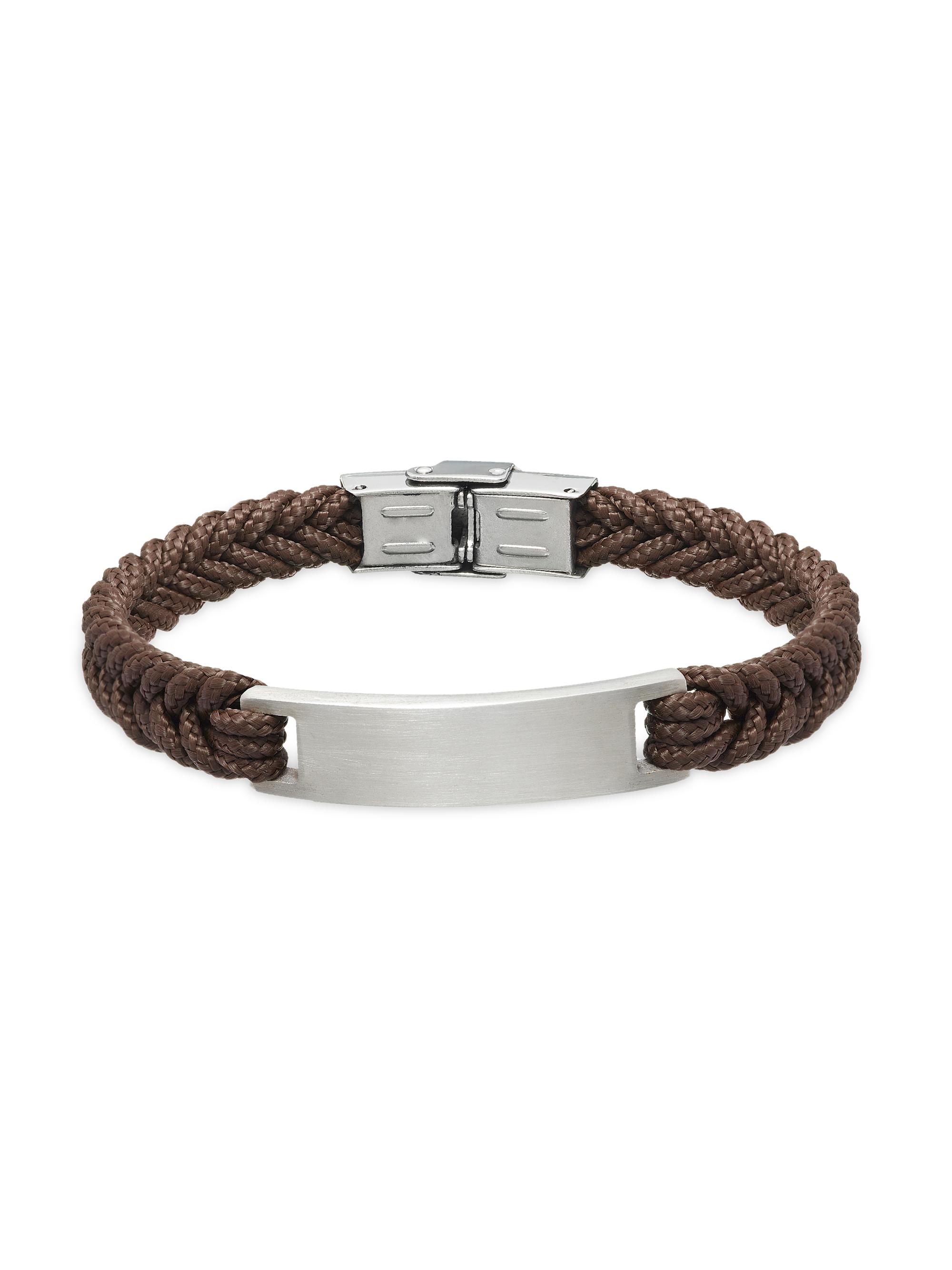 Link Up Men's Braided ID Bracelet