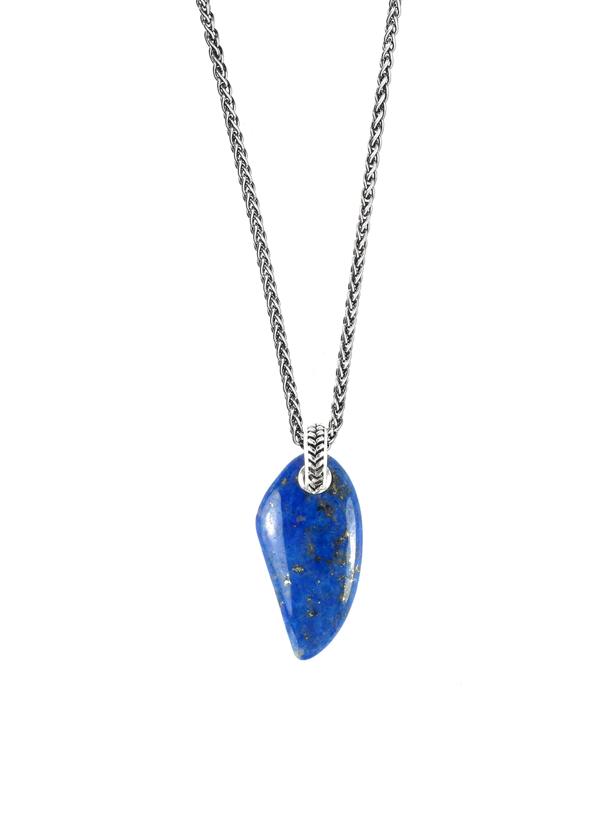 Jan Leslie Men's Lapis Lazuli & Sterling Silver Pendant Necklace