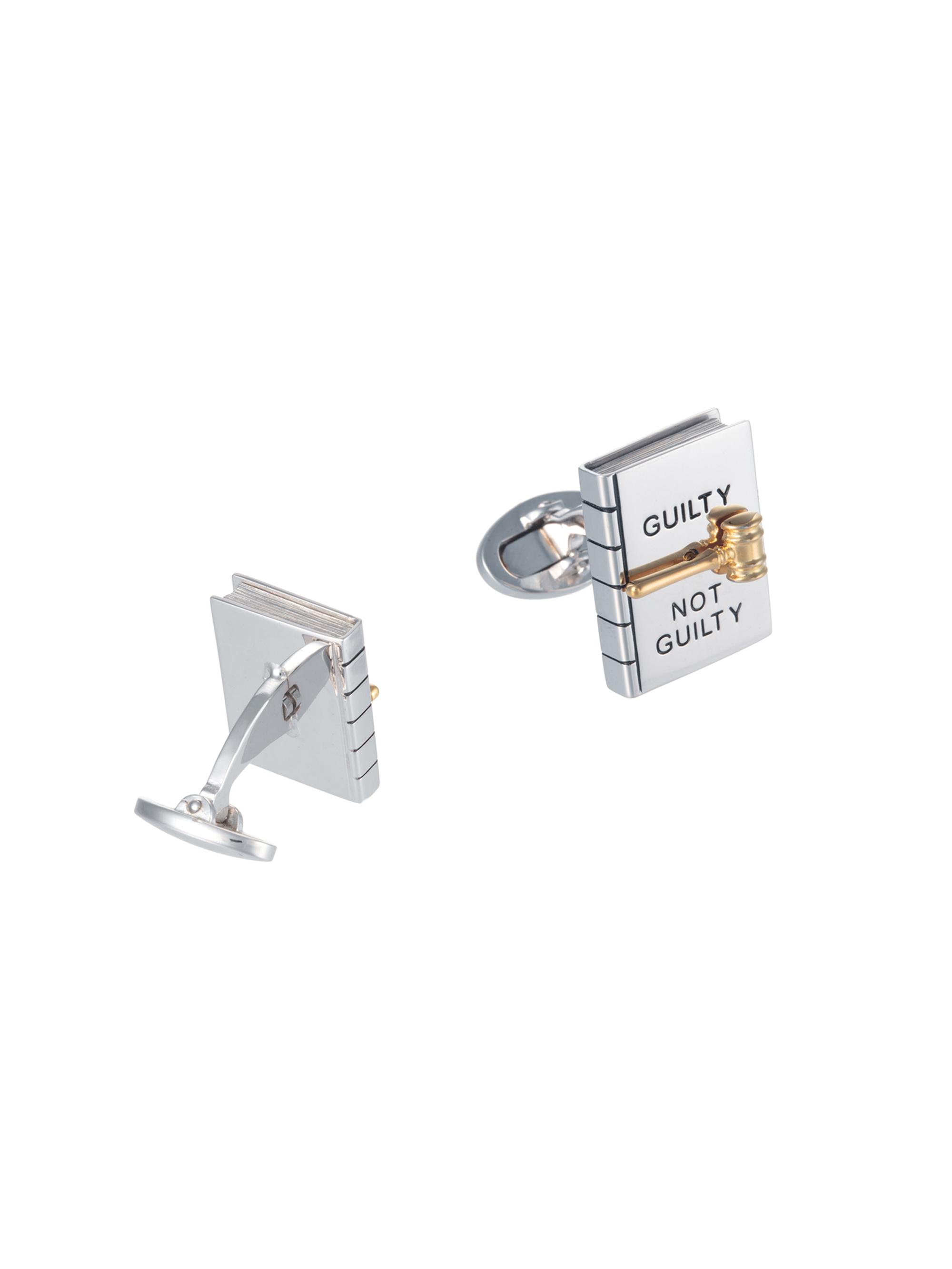 Jan Leslie Men's Guilty Or Not Guilty Cufflinks