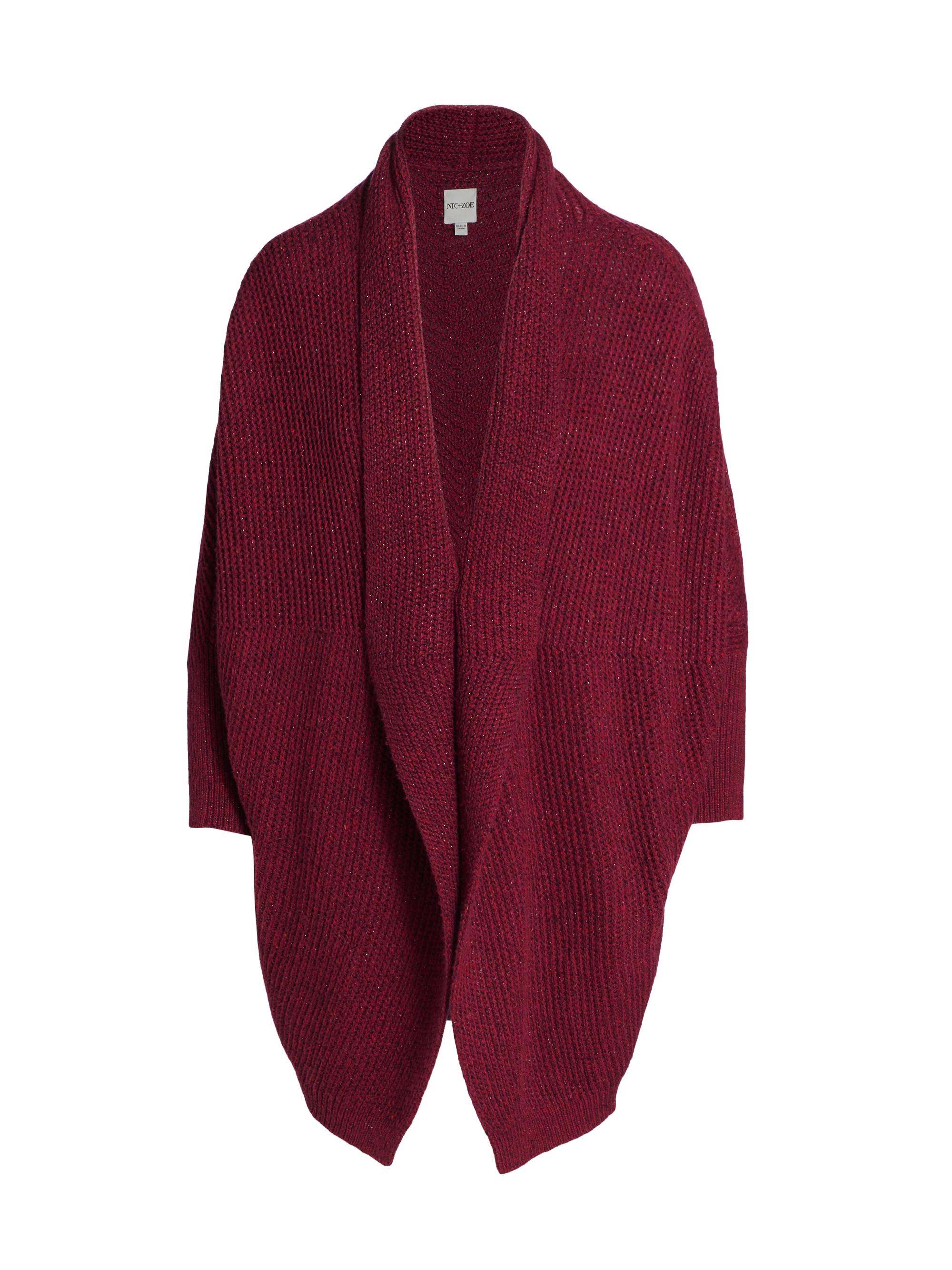 NIC+ZOE Women's Wrap Up Cardigan - Pomegranate