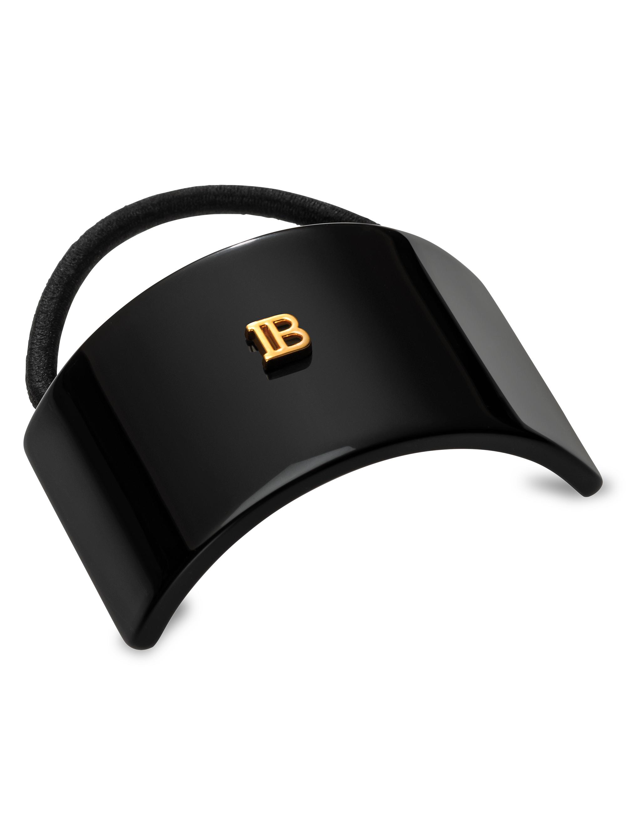 Balmain Hair Women's Logo "B" Hair Elastic - Black