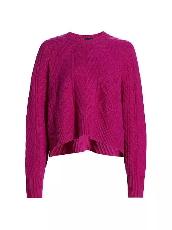 Pierce Cashmere Cable Knit Sweater