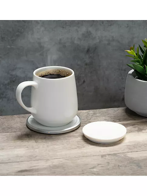 Wovilon Home Appliances Coffee Mug Warmer Mug Set,Self Heating Mug With  Wireless Smart Charging,Mug With Lid 12Oz,Perfect For Desktop Home  Office,Gift