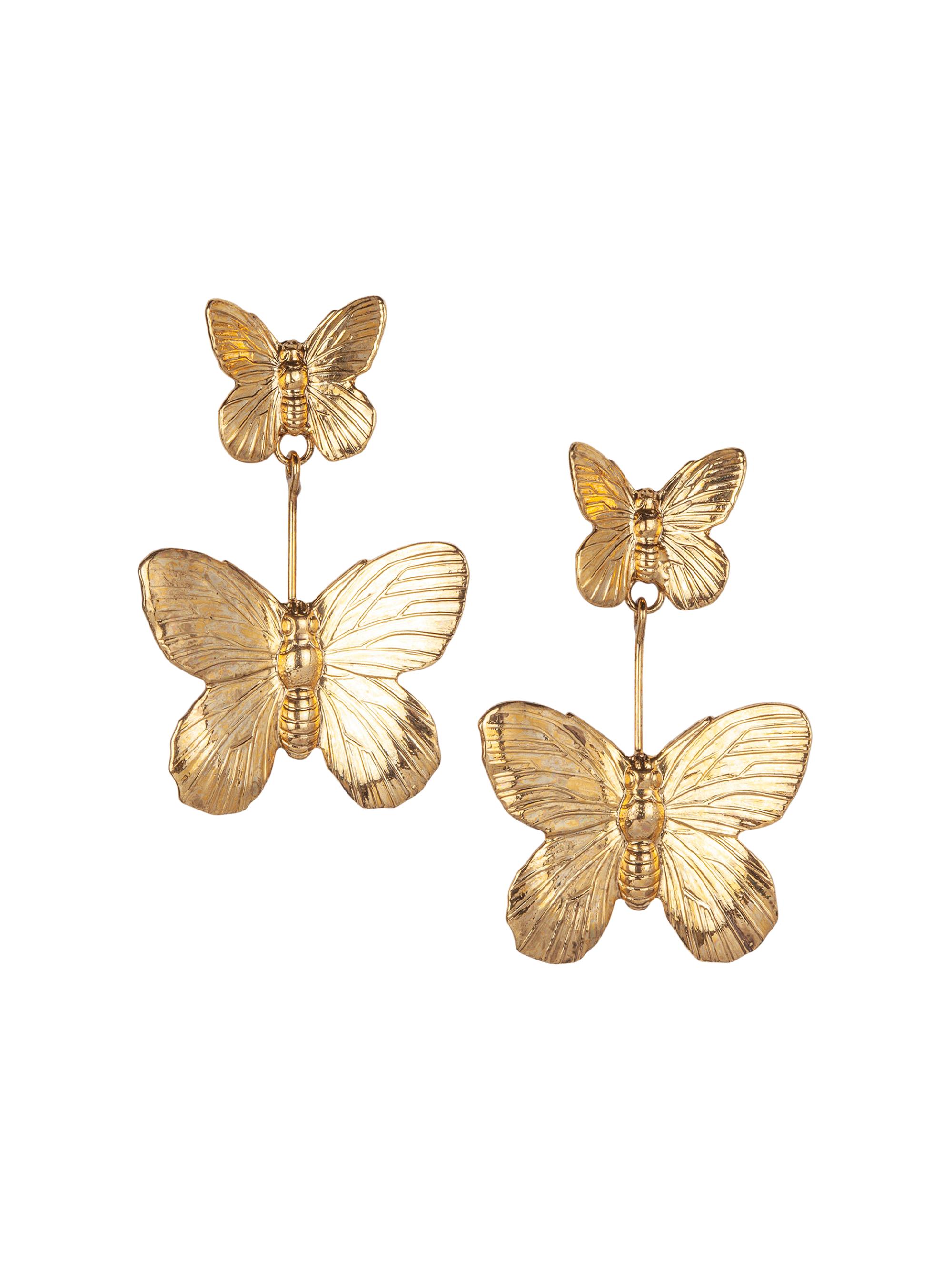 Jennifer Behr Women's Ella 24K Gold-Plated Butterfly Drop Earrings - Gold