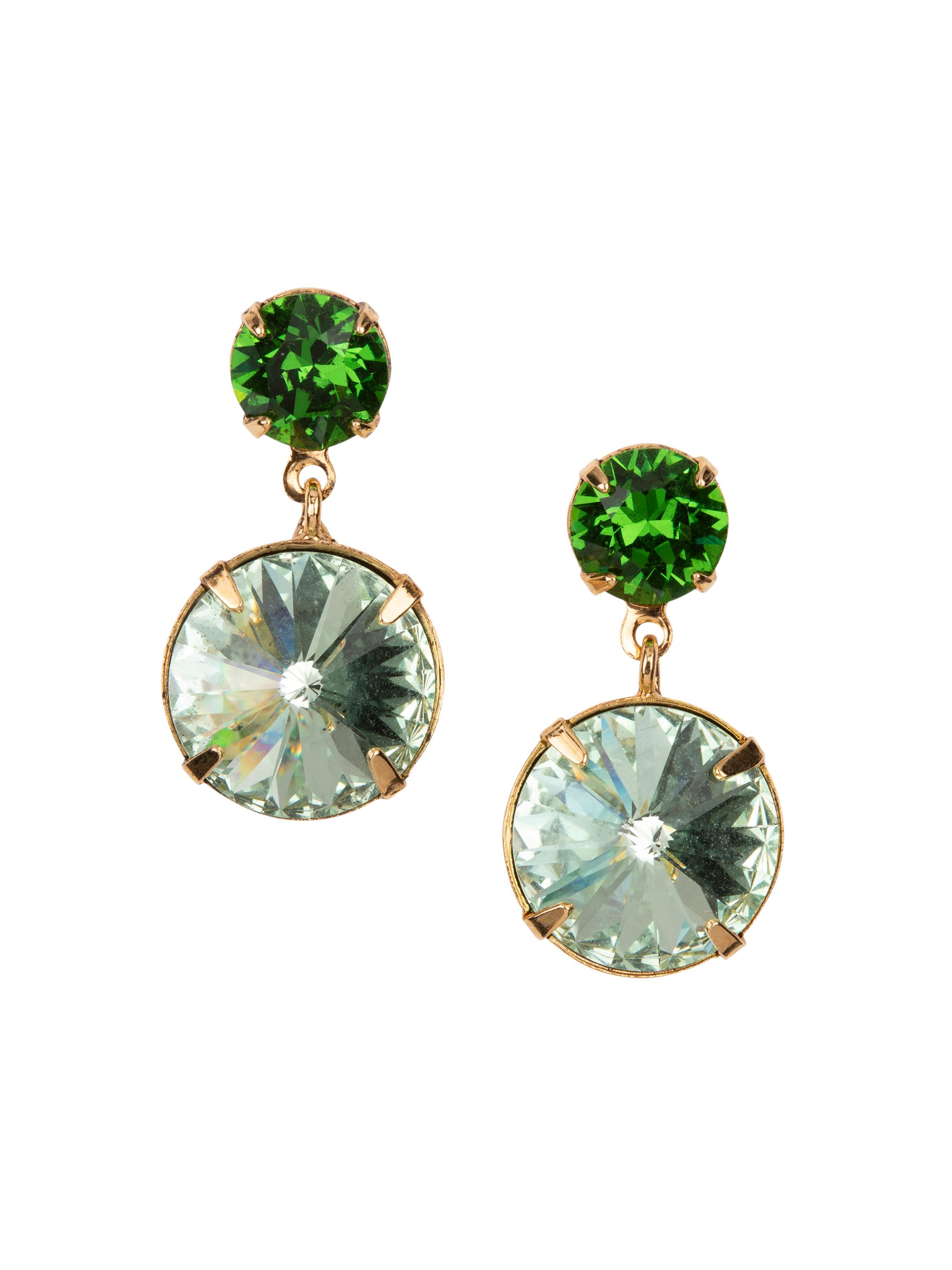 Jennifer Behr Women's Lylah 24K Gold-Plated & Crystal Drop Earrings - Fern - Women's Jewelry And Watches