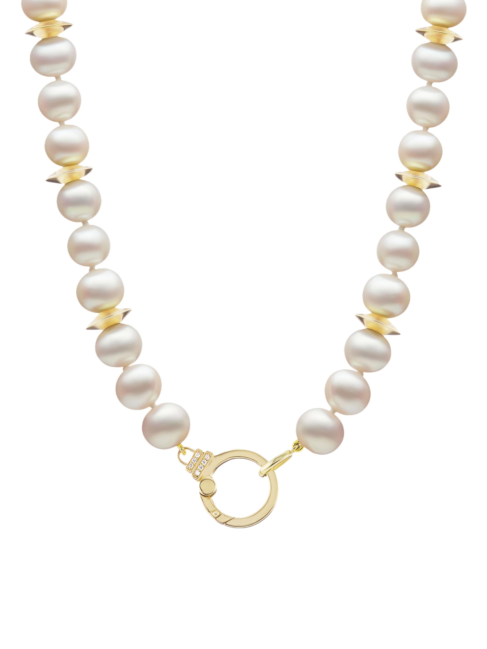 Sorellina Women's 18K Yellow Gold, 8MM Freshwater Pearl & Diamond Necklace - Pearl