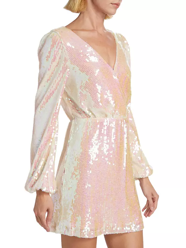 Shop Wayf Carrie Sequined Mini Dress