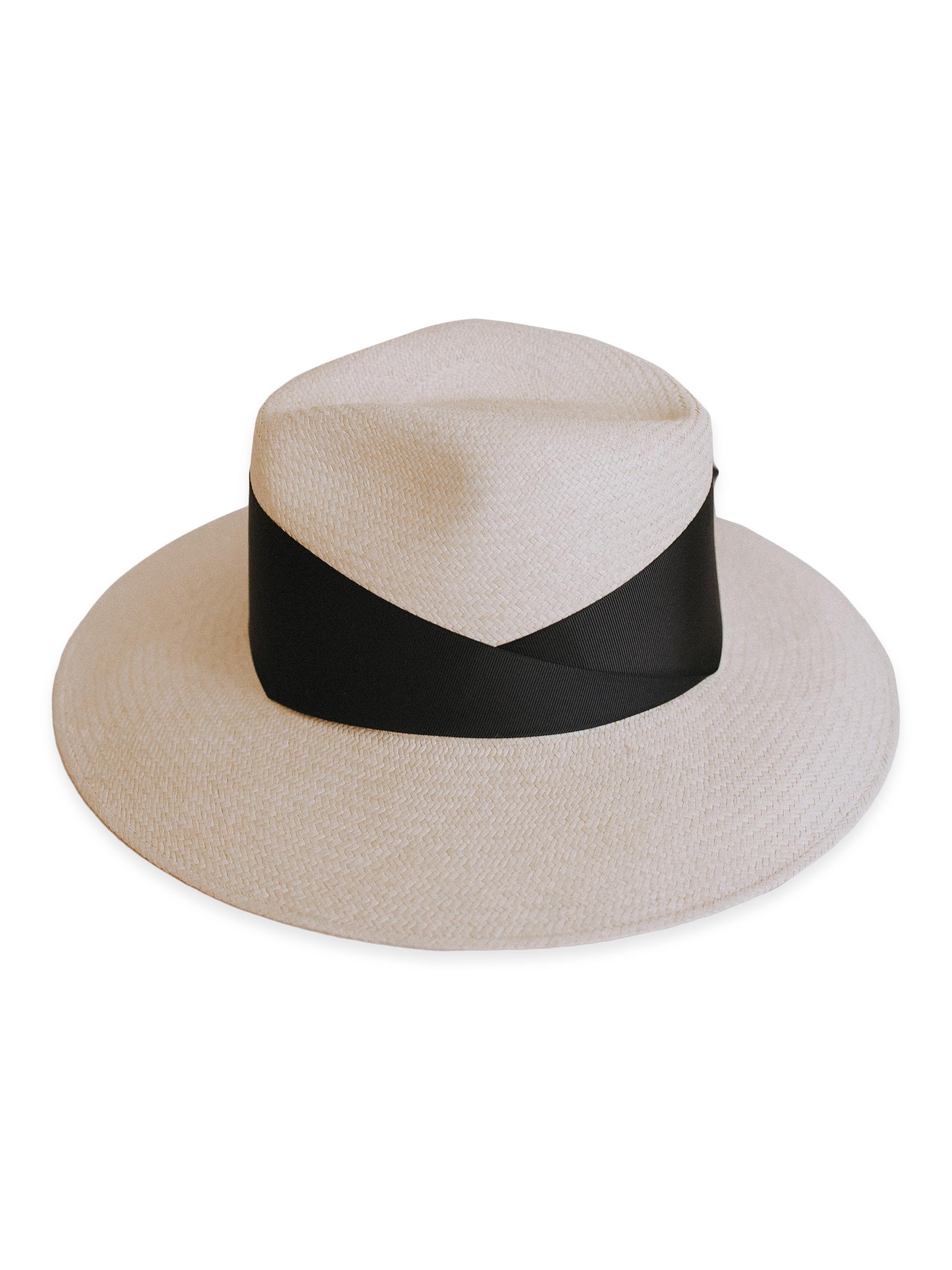 Freya Women's Gardenia Woven Straw Fedora - Natural Black | Thumbnail 6
