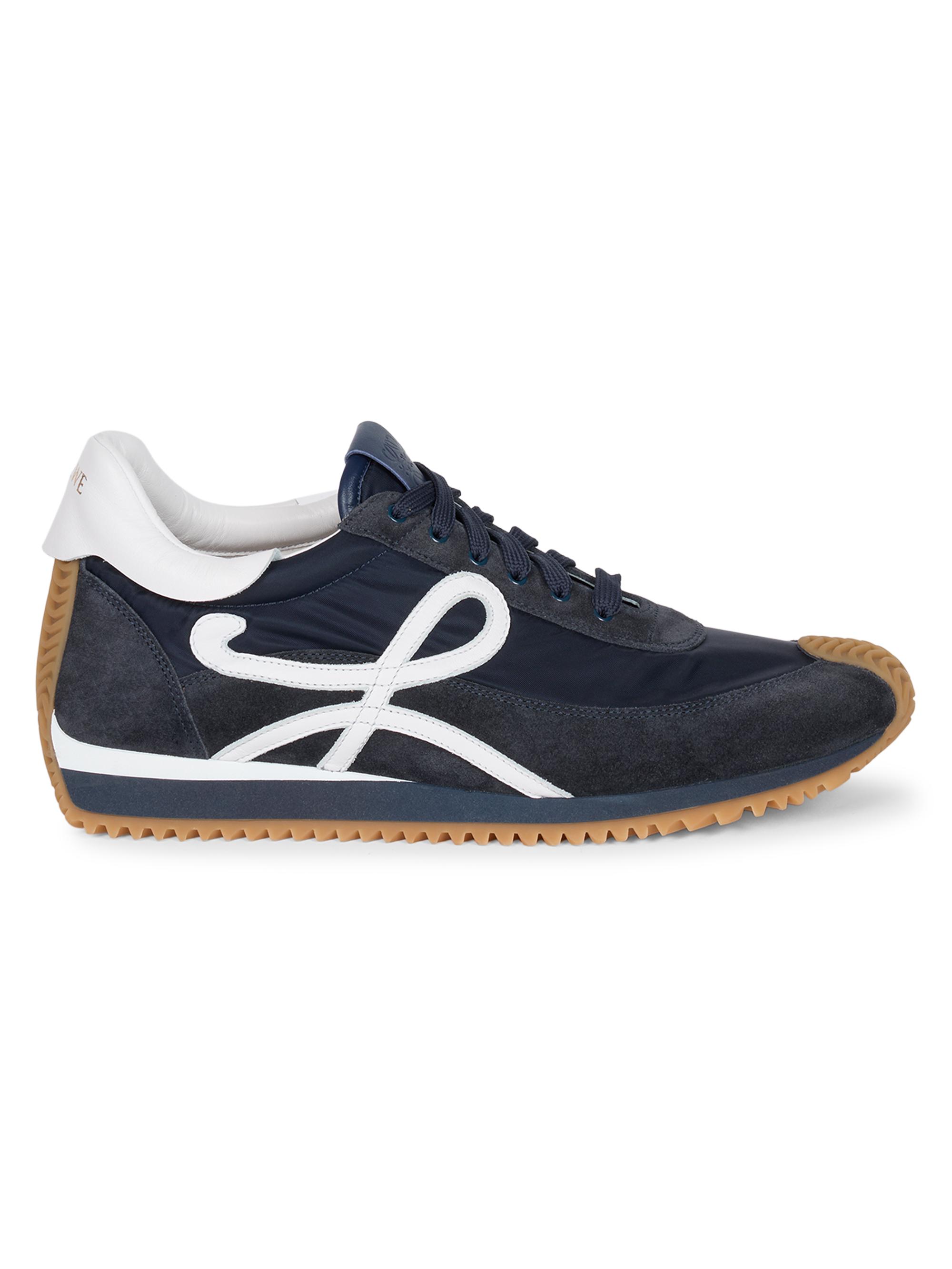 LOEWE Men's Flow Runner Monogram Logo Sneakers - Dark Navy