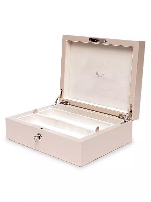 Jessica Leather & Suede Jewelry Box