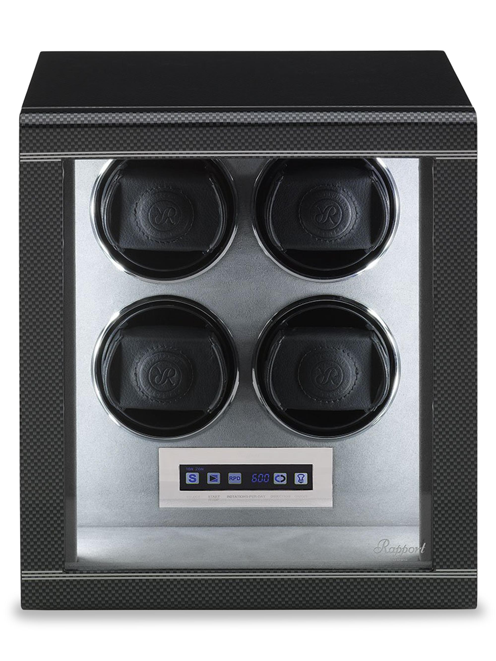 Rapport London Formula Quad Watch Winder - Carbon