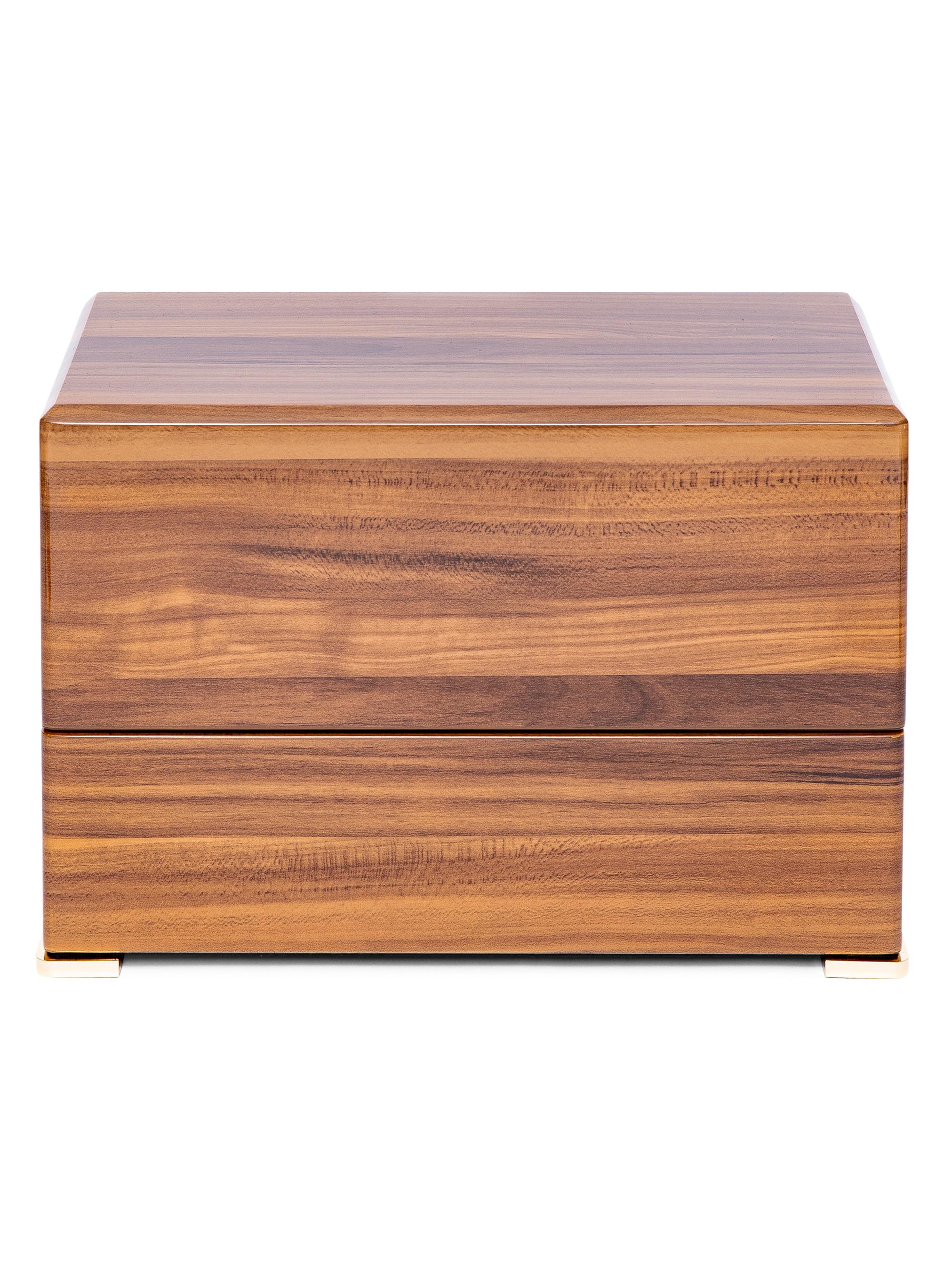 Rapport London Perpetua Duo Walnut Watch Winder - Walnut