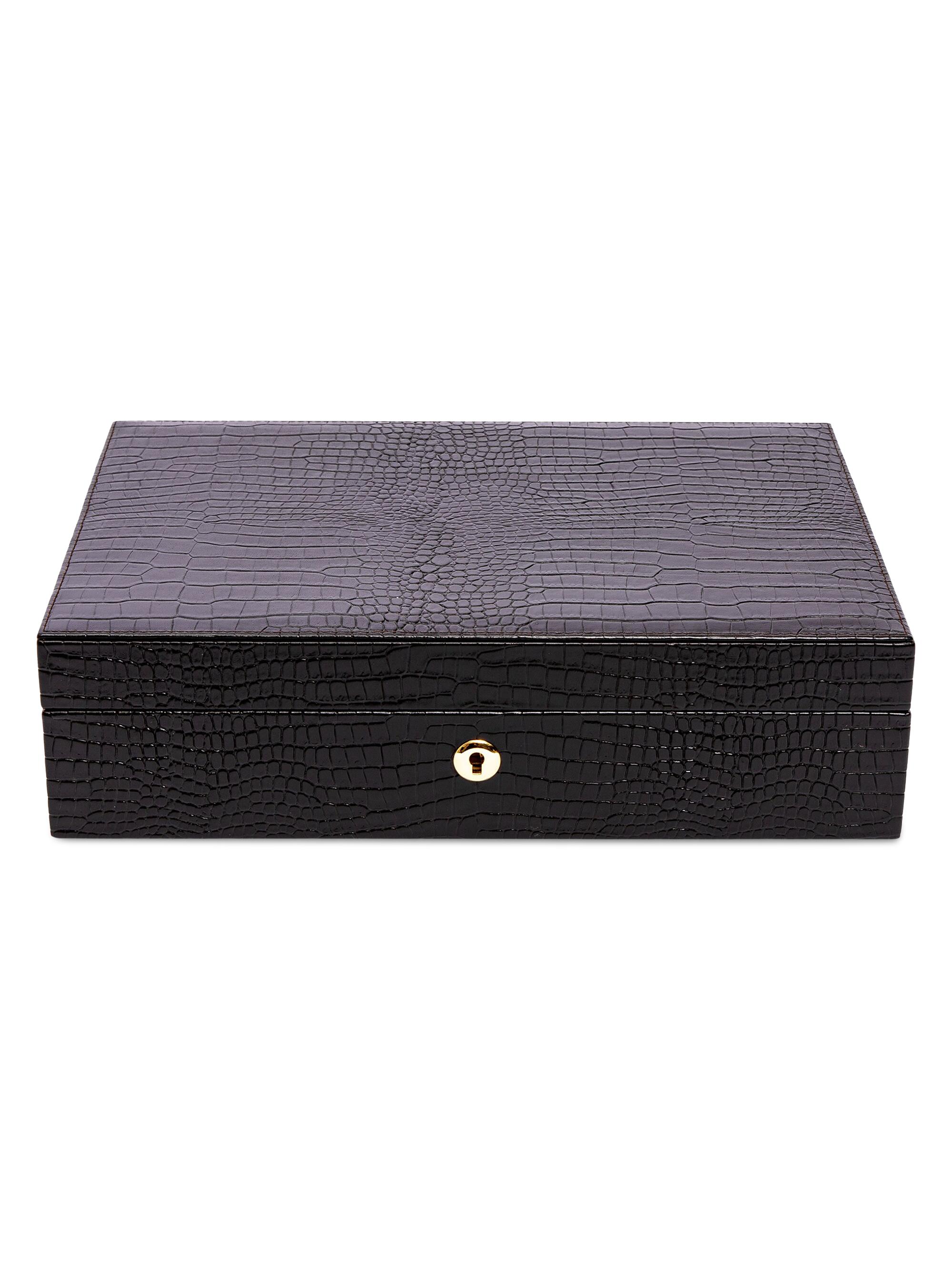 Rapport London Brompton Ten Piece Watch Box - Brown