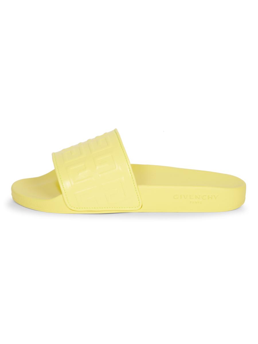 Givenchy 4G Logo Leather Pool Slides | Saks Fifth Avenue display picture 3