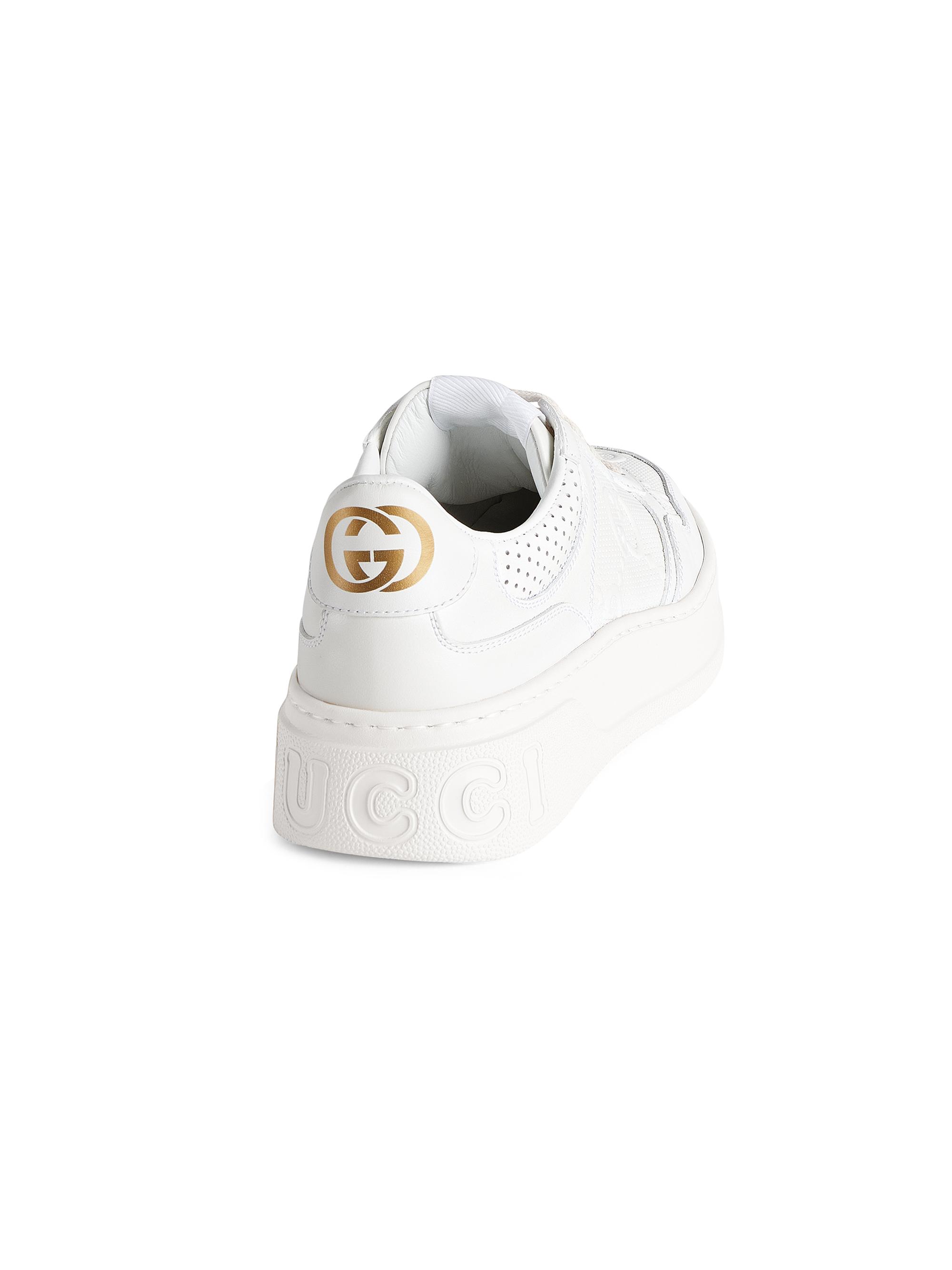 Gucci GG Embossed Leather Sneakers | Saks Fifth Avenue
