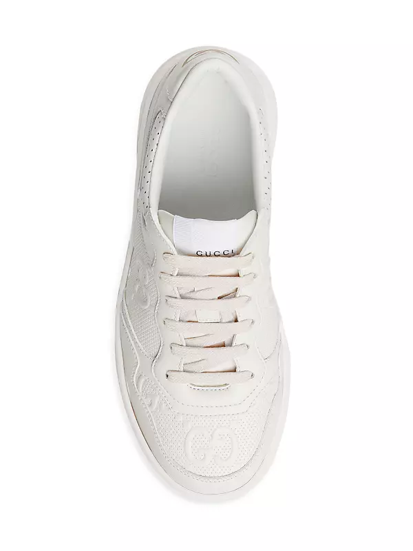 GG Embossed Leather Sneakers