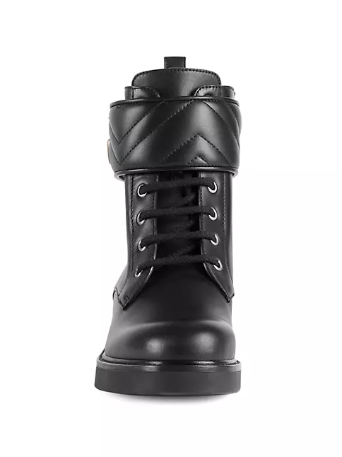 Fashion Black Street Wear Ankle Womens Boots 2021 Leather Lace-up