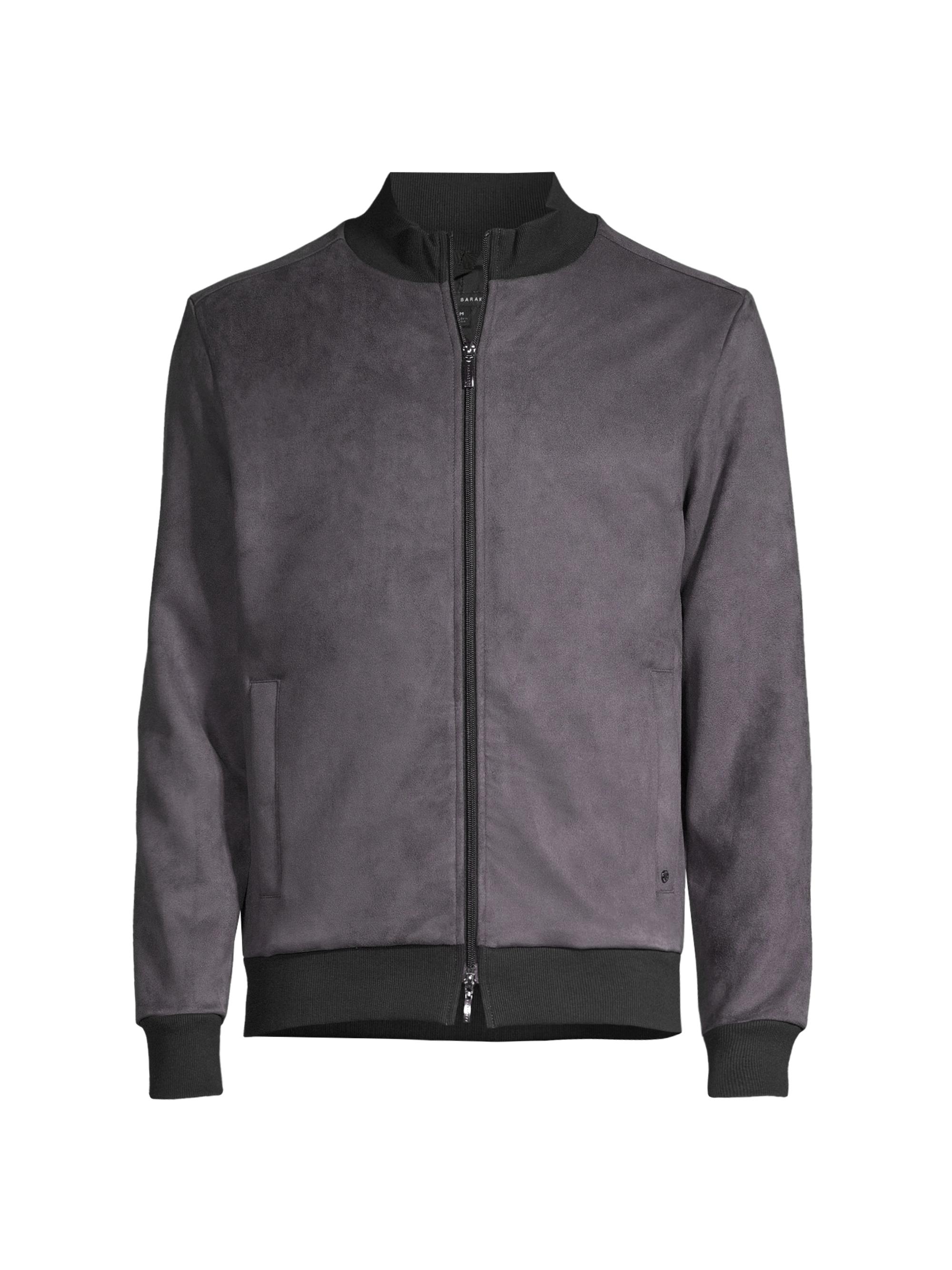 Robert Barakett Men's Lachine Faux Suede Jacket - Black