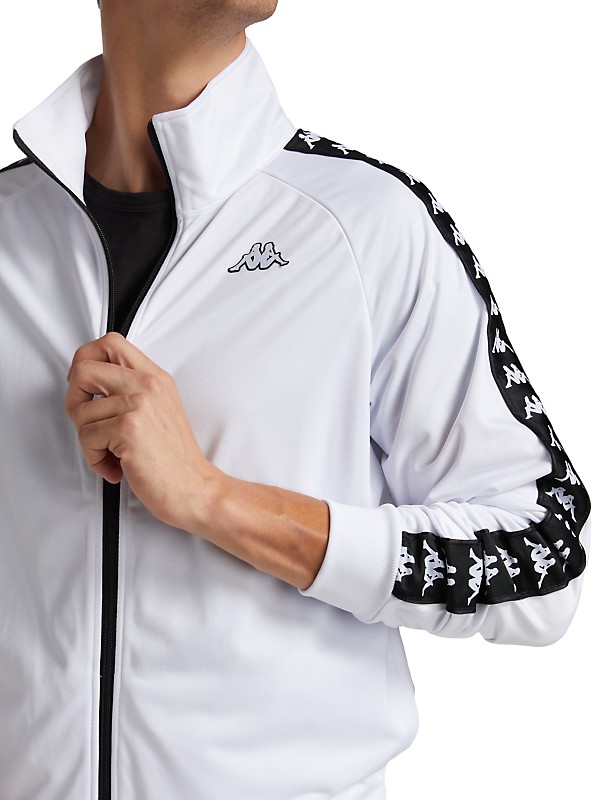 Kappa track jacket sales white Kappa track jacket sales white