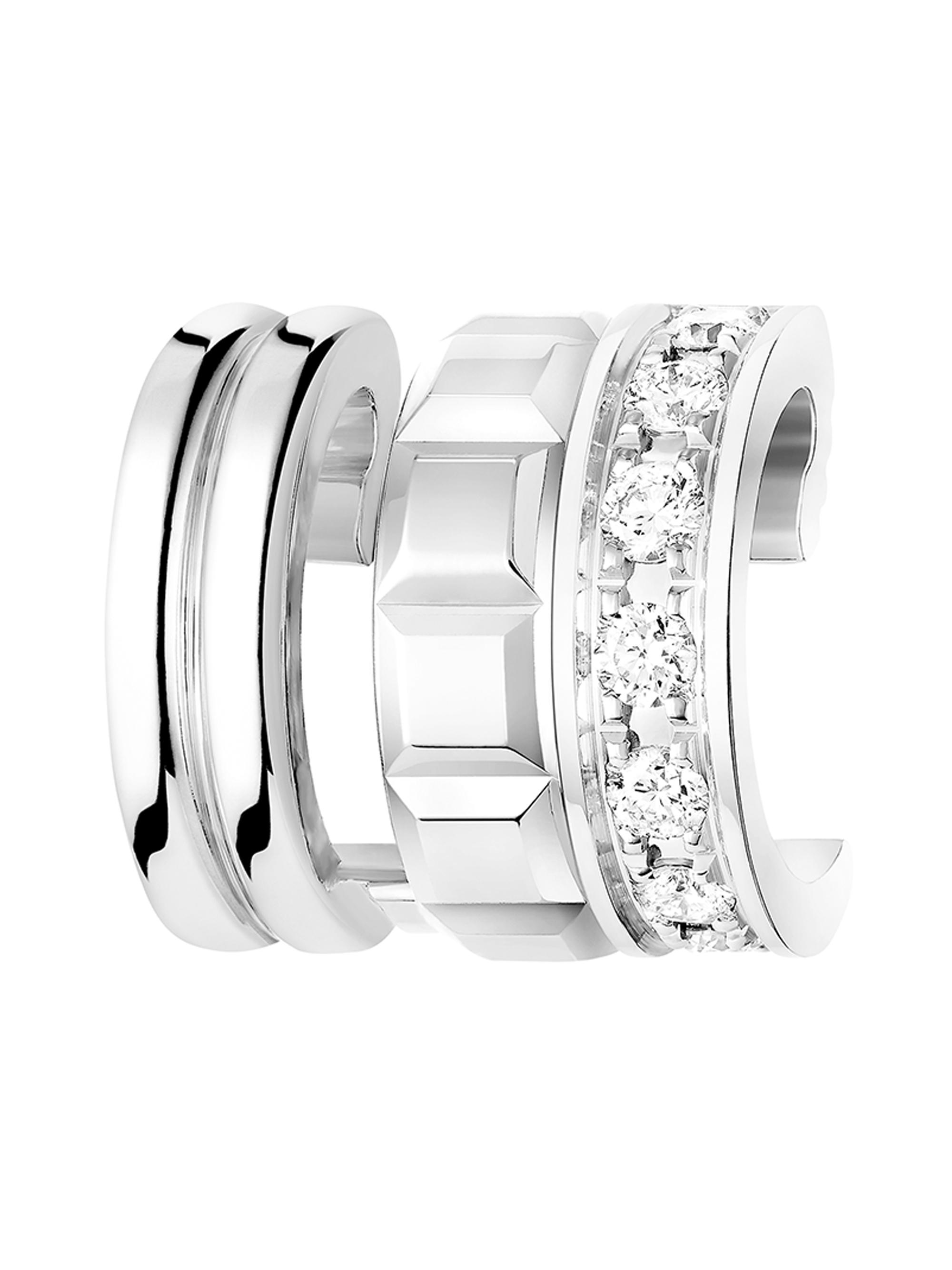 Boucheron Women's Quatre Radiant Edition 18K White Gold & 0.14 TCW Diamond Single Cuff Earring - White Gold