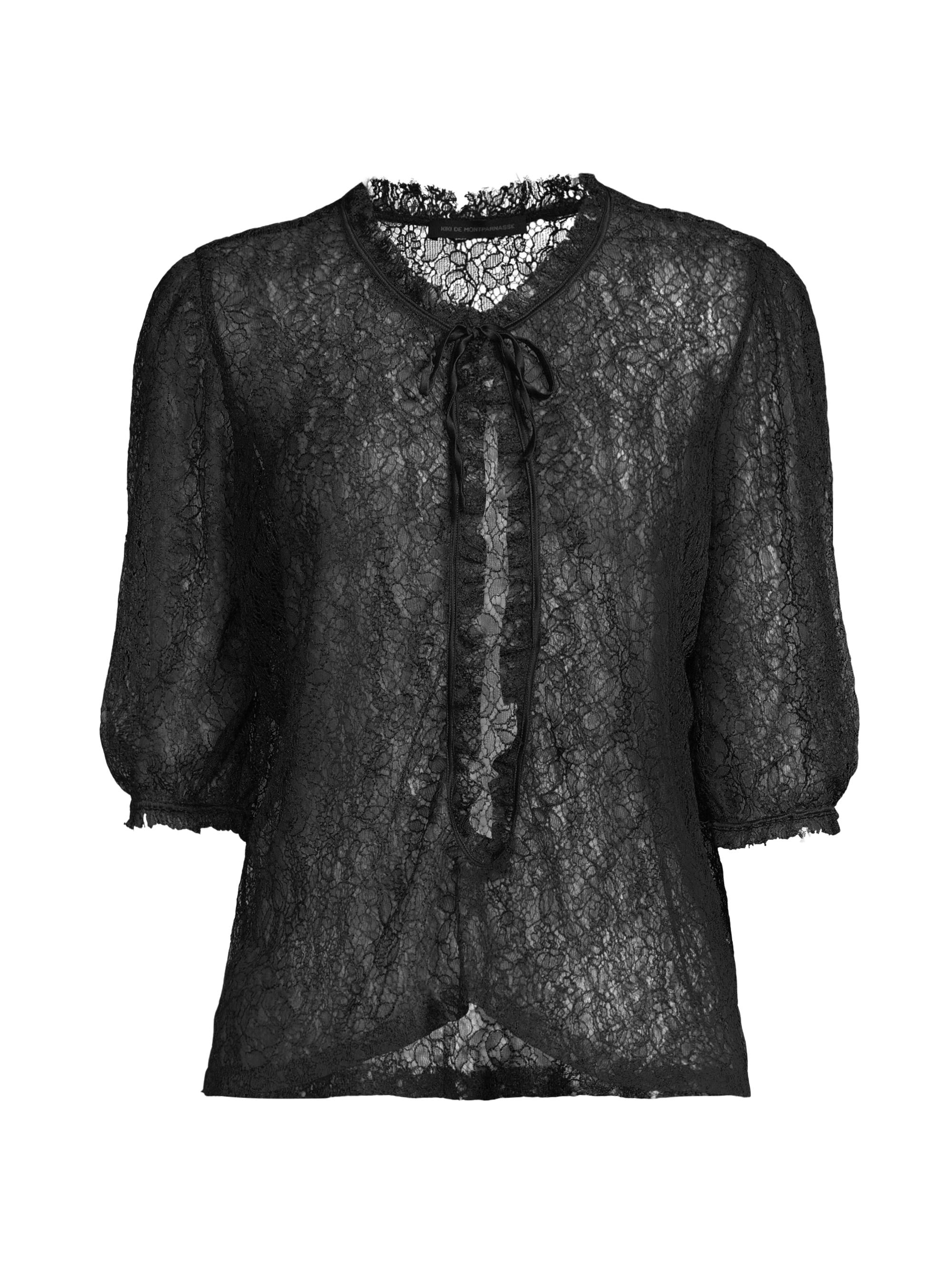 Kiki de Montparnasse Women's All Over Lace Top - Black