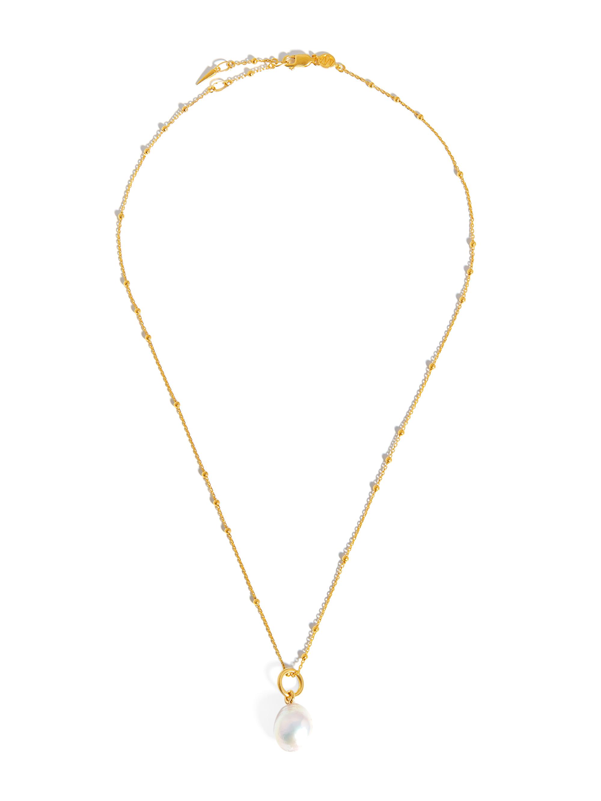 Missoma Women's 18K Gold-Plated & Baroque Pearl Necklace - Gold