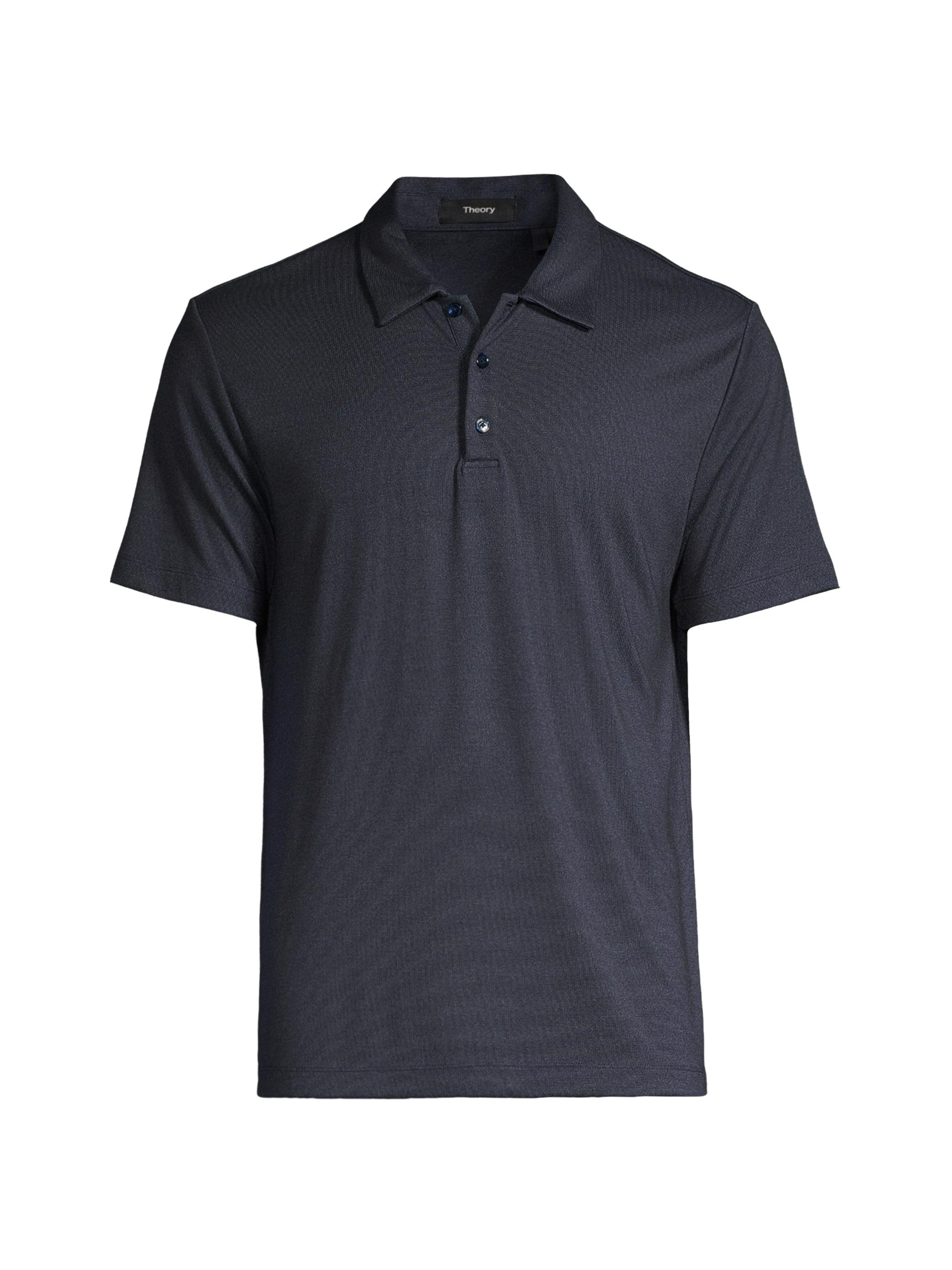 Theory Men's Bron C Anemone Polo Shirt - Eclipse Multi