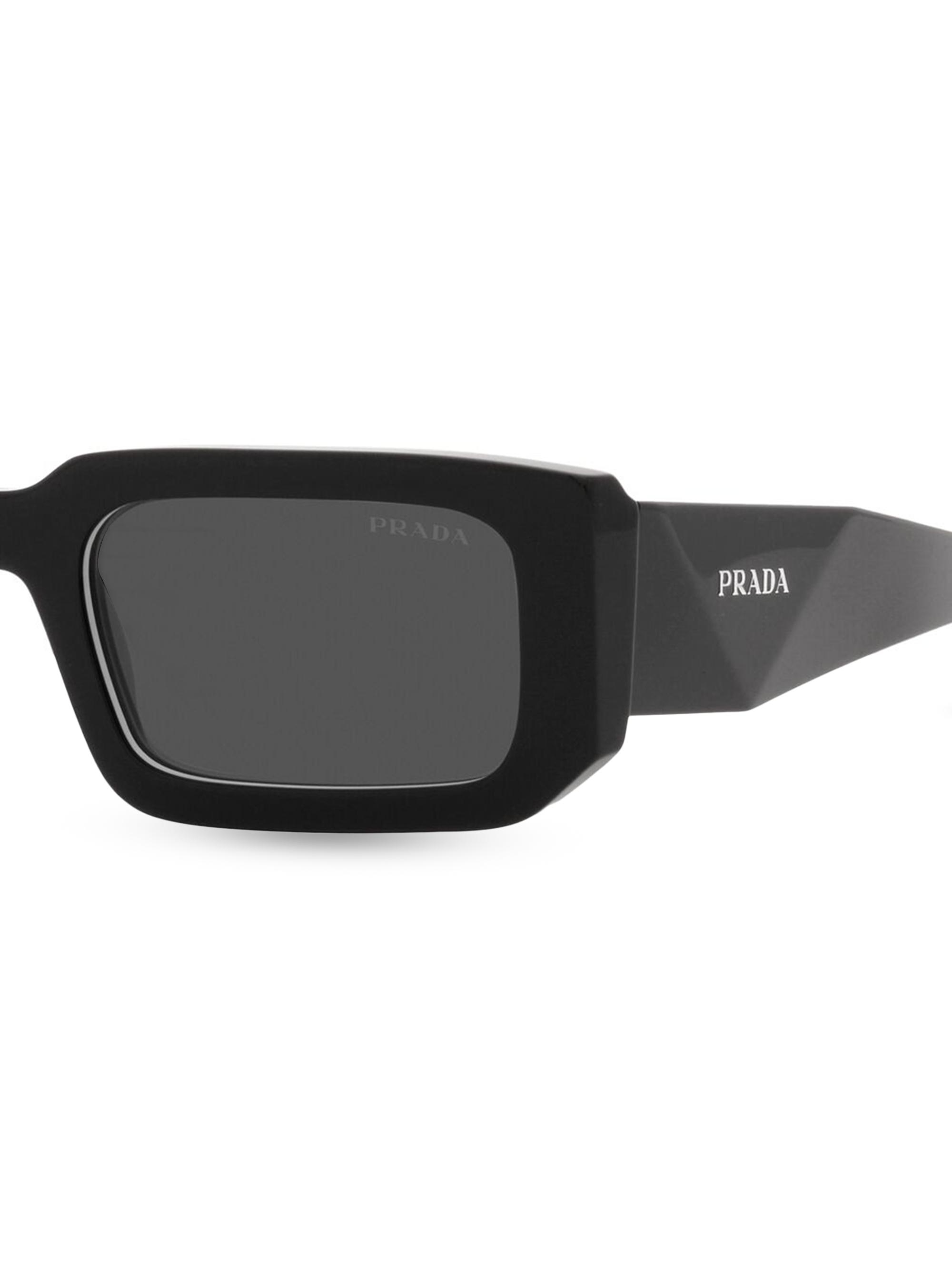 小物 Prada Black Frosted Sunglasses Prada 06YS 53MM Solid Sunglasses | Saks Fifth Avenue