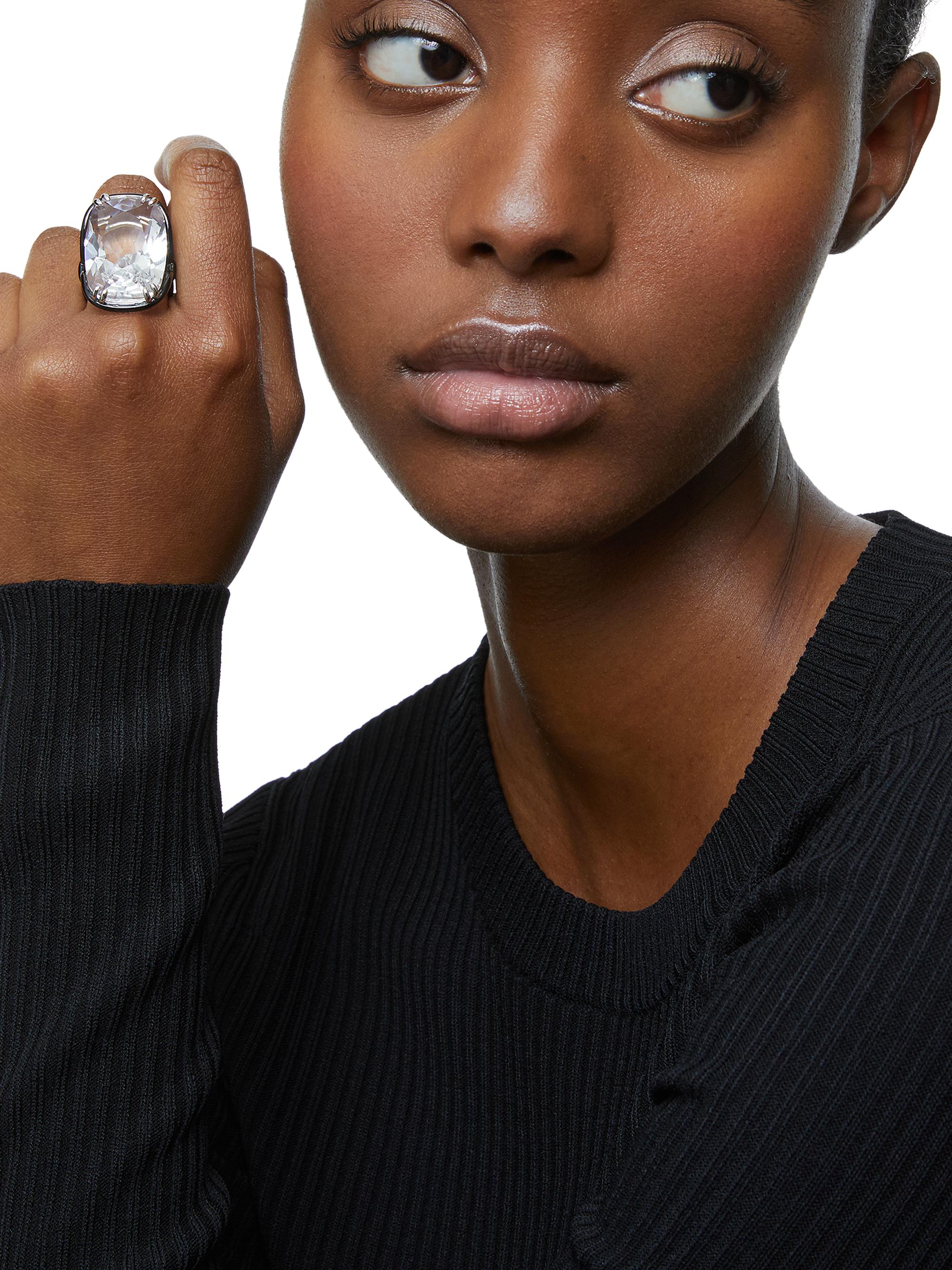 Swarovski Harmonia Swarovski Crystal Oversized Black Solitaire