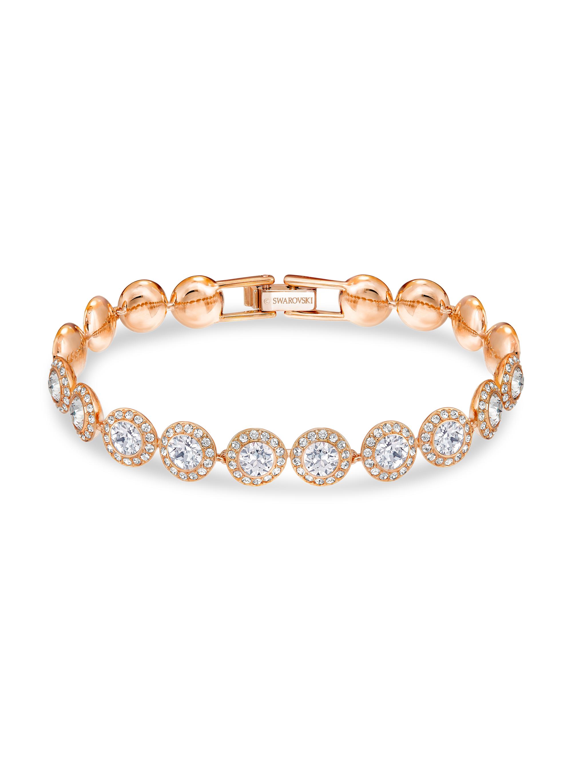 Swarovski Women's Una  Crystal Rose Goldplated Bracelet - Rose Gold