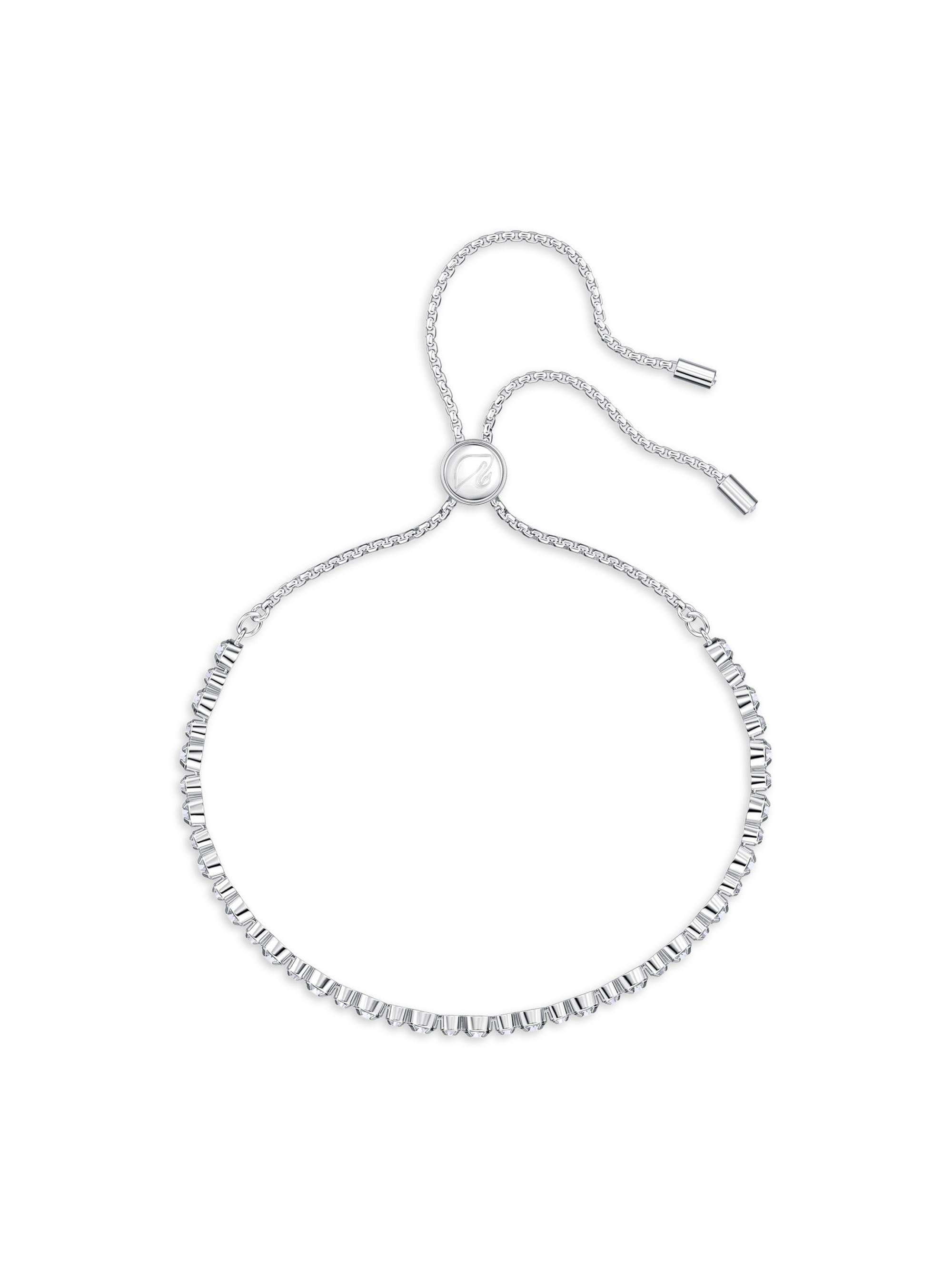 Swarovski Matrix Swarovski Crystal Rhodium-Plated Trilogy Bracelet