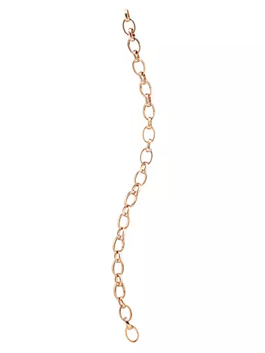Treillage 18K Rose Gold Chain Charm Bracelet