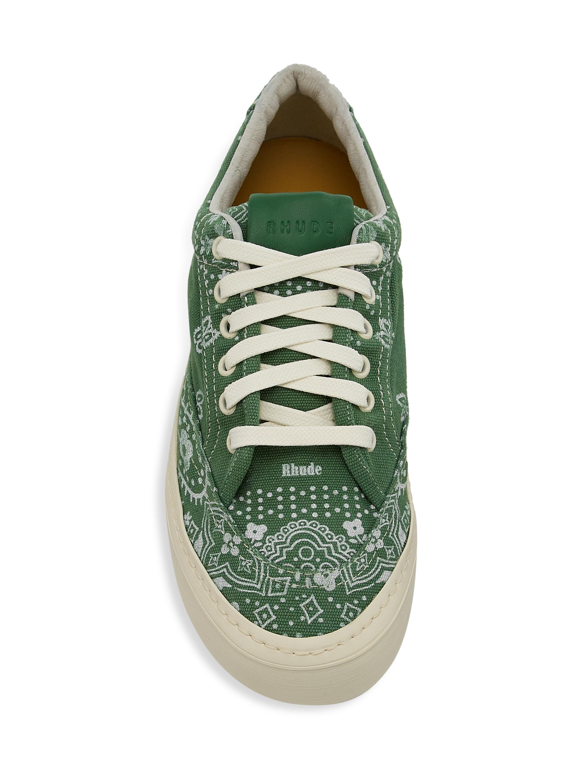 Rhude Bandana Canvas Sneakers | Saks Fifth Avenue