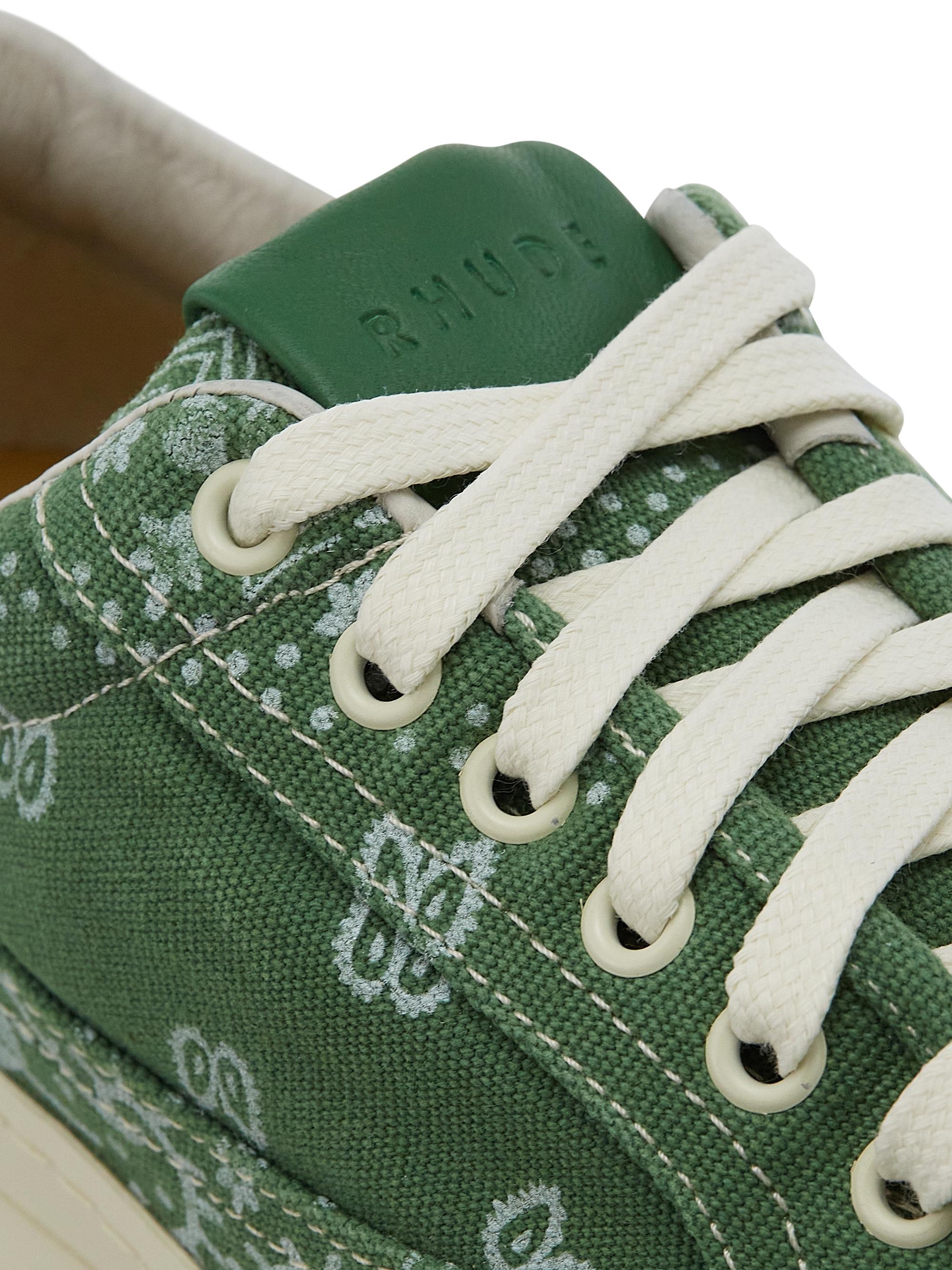Rhude Bandana Canvas Sneakers | Saks Fifth Avenue