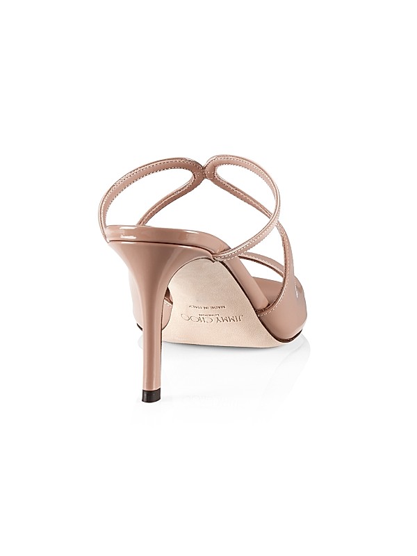 Shop Jimmy Choo Anise 75MM Patent Leather Sandals | Saks Shop Jimmy Choo Anise 75MM Patent Leather Sandals | Saks