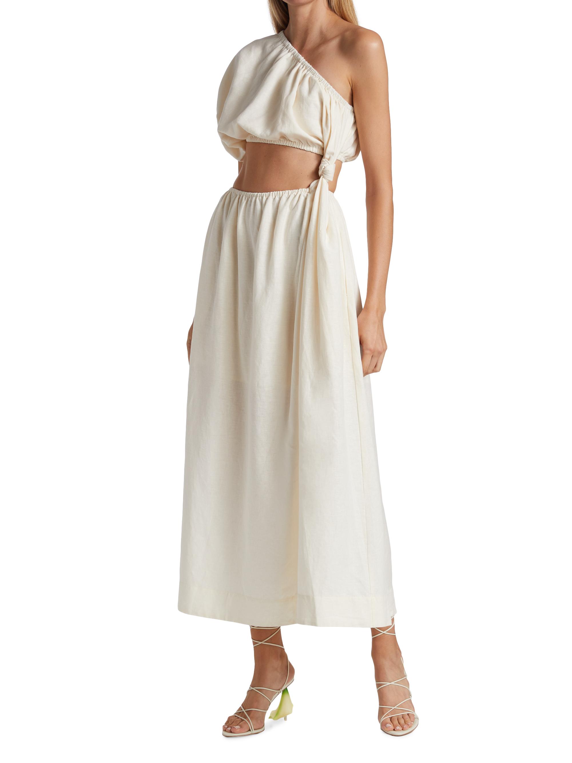 Farm Rio One-Shoulder Cutout Maxi Dress | Saks Fifth Avenue