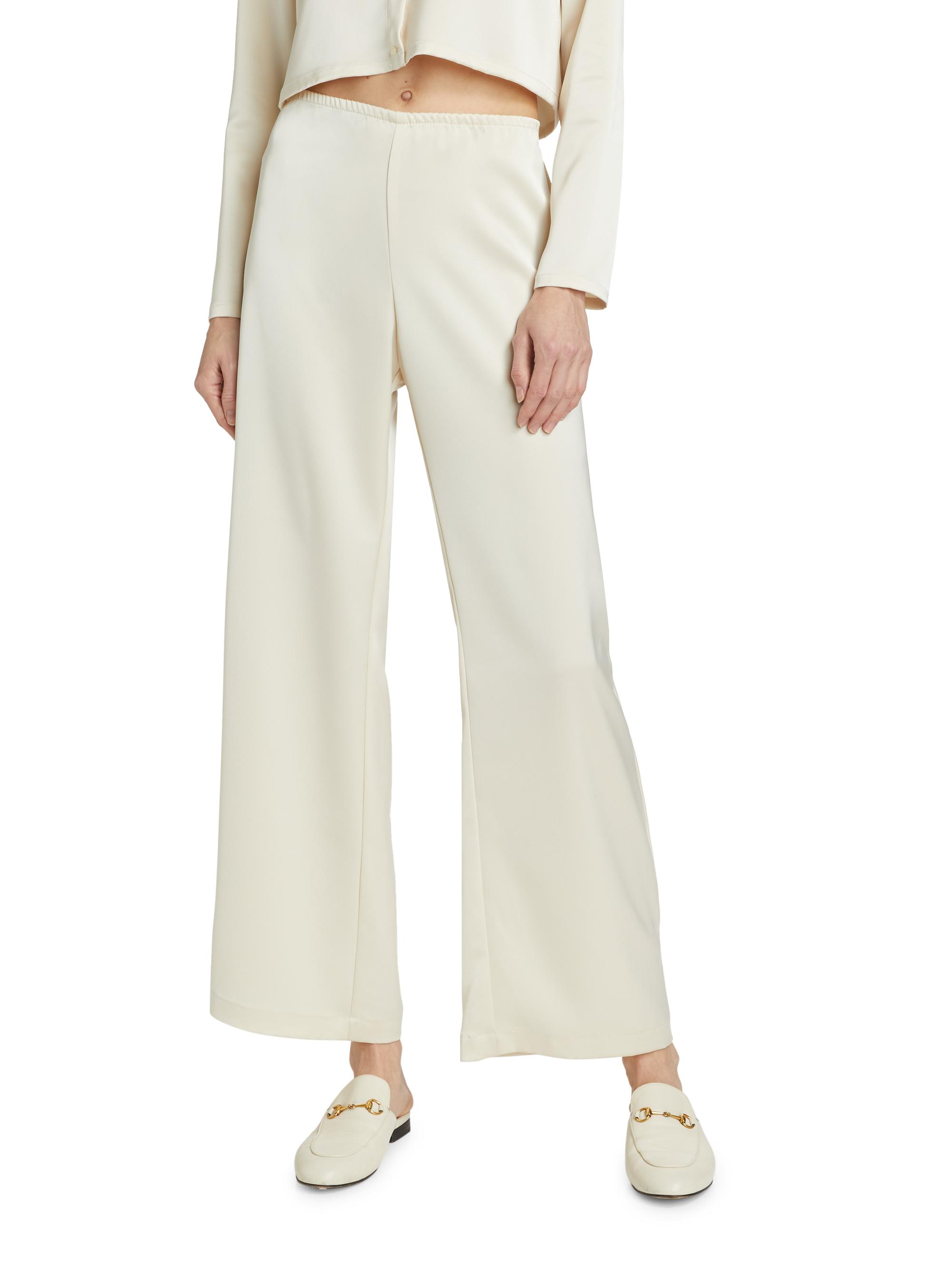 Leset Barb Satin Wide-Leg Pants | Saks Fifth Avenue