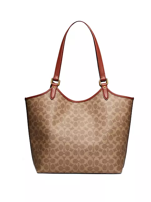 Coach Beige Canvas and Leather Tote 38 Bag Coach