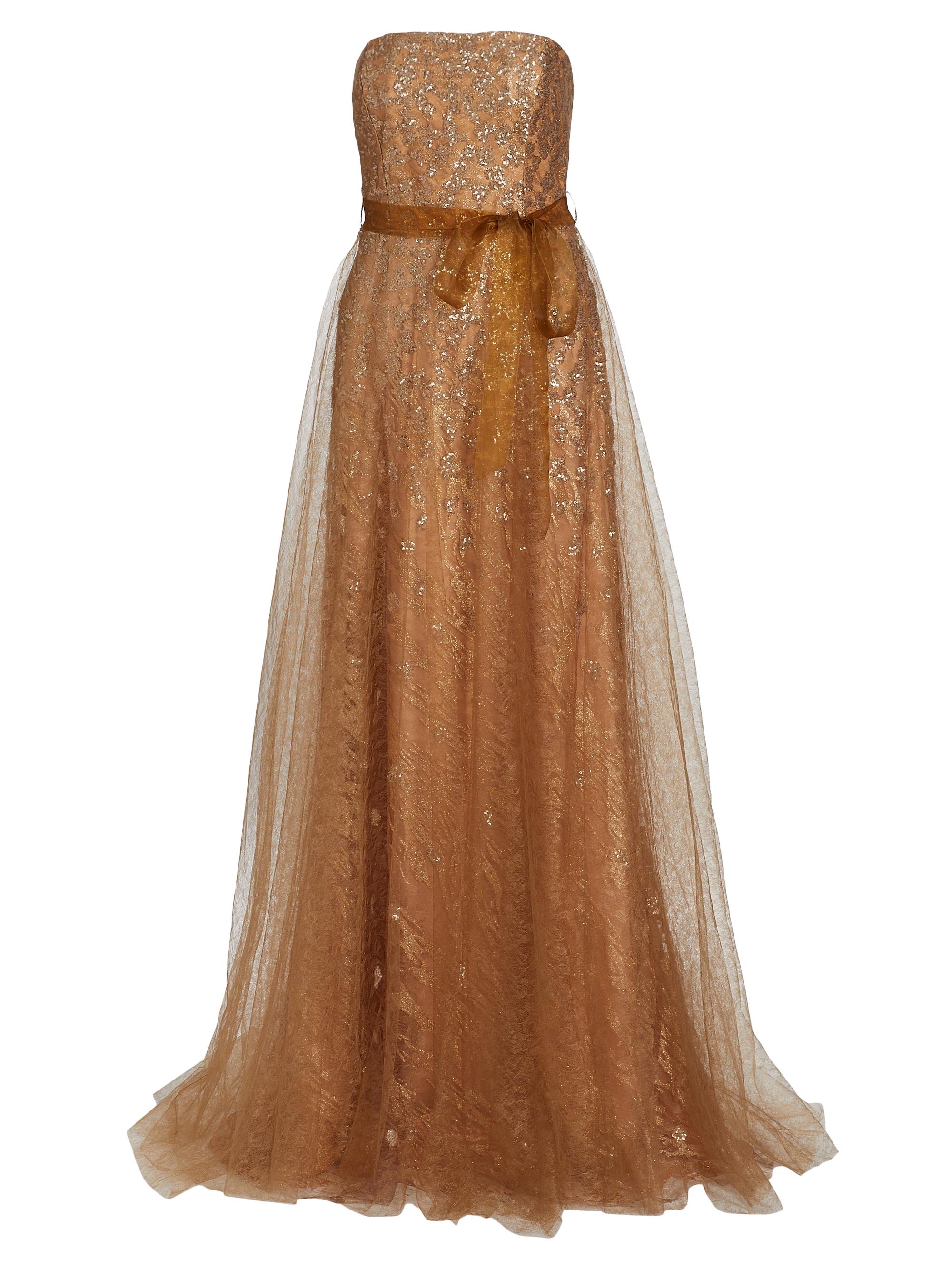 Rene Ruiz Collection Women's Strapless Sequin-Embellished Gown - Gold