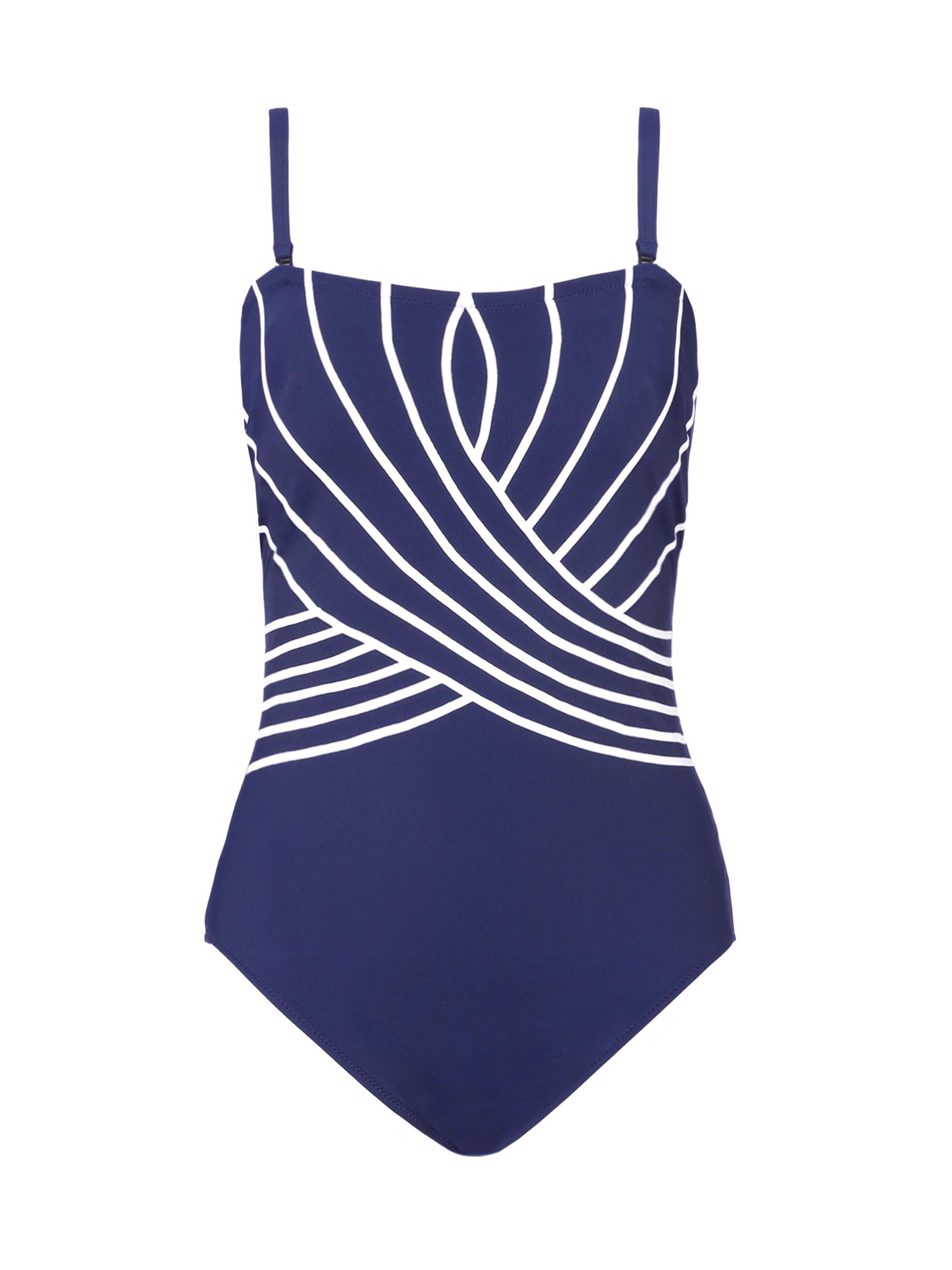 Gottex Swimwear Women's Embrace Bandeau One-Piece Swimsuit - Navy
